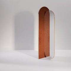 Takada Contemporary Mirror in Metal and Fabric