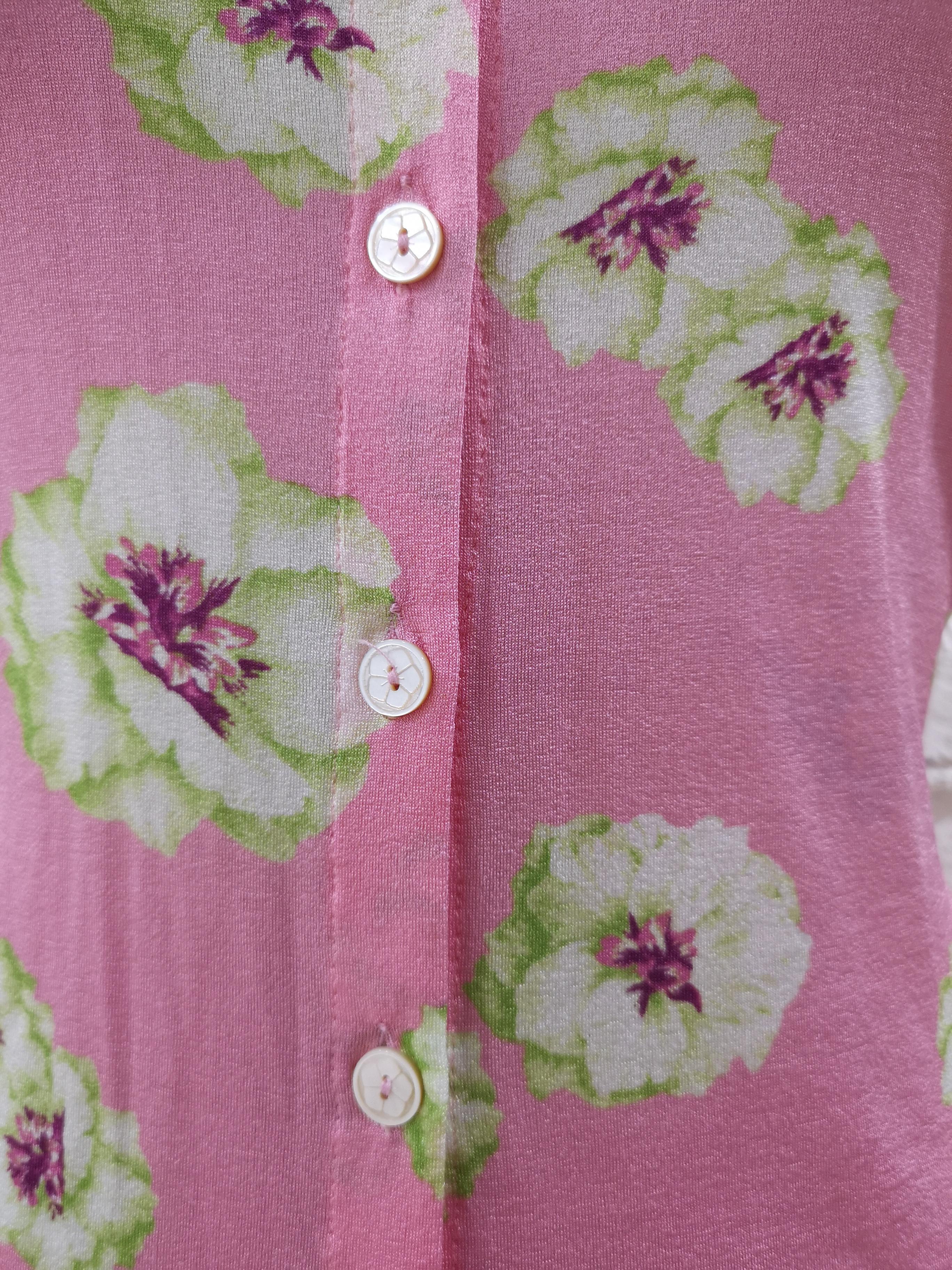 Takada pink flowers shirt In Good Condition In Capri, IT