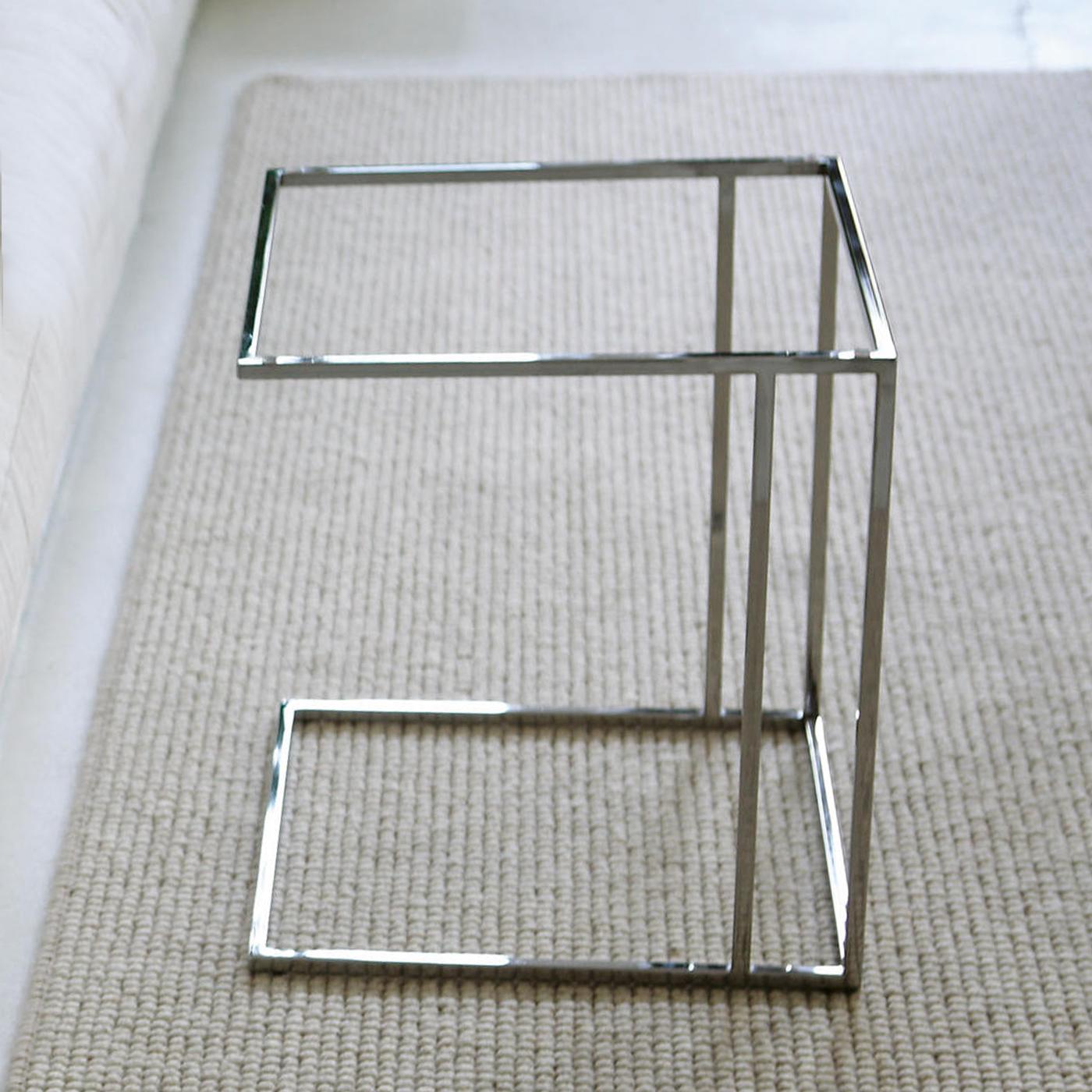 Takahara Chrome Side Table In New Condition For Sale In Paris, FR