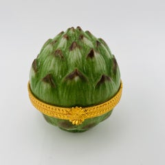 Takahashi Artichoke Porcelain Trinket Jewelry Box
