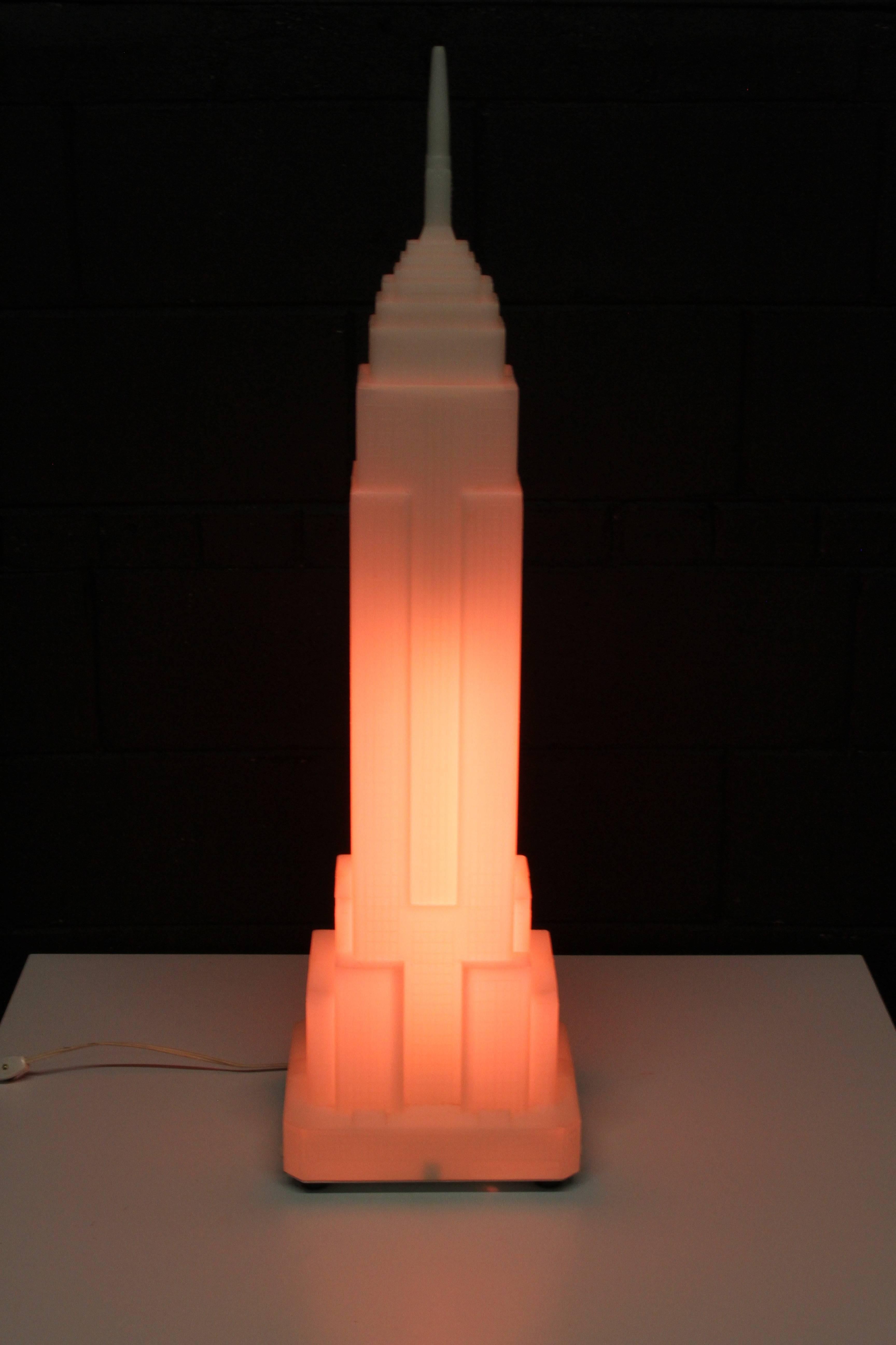 Takahashi Denson for Midori Empire State Building Architectural Lamp, 1980s 1
