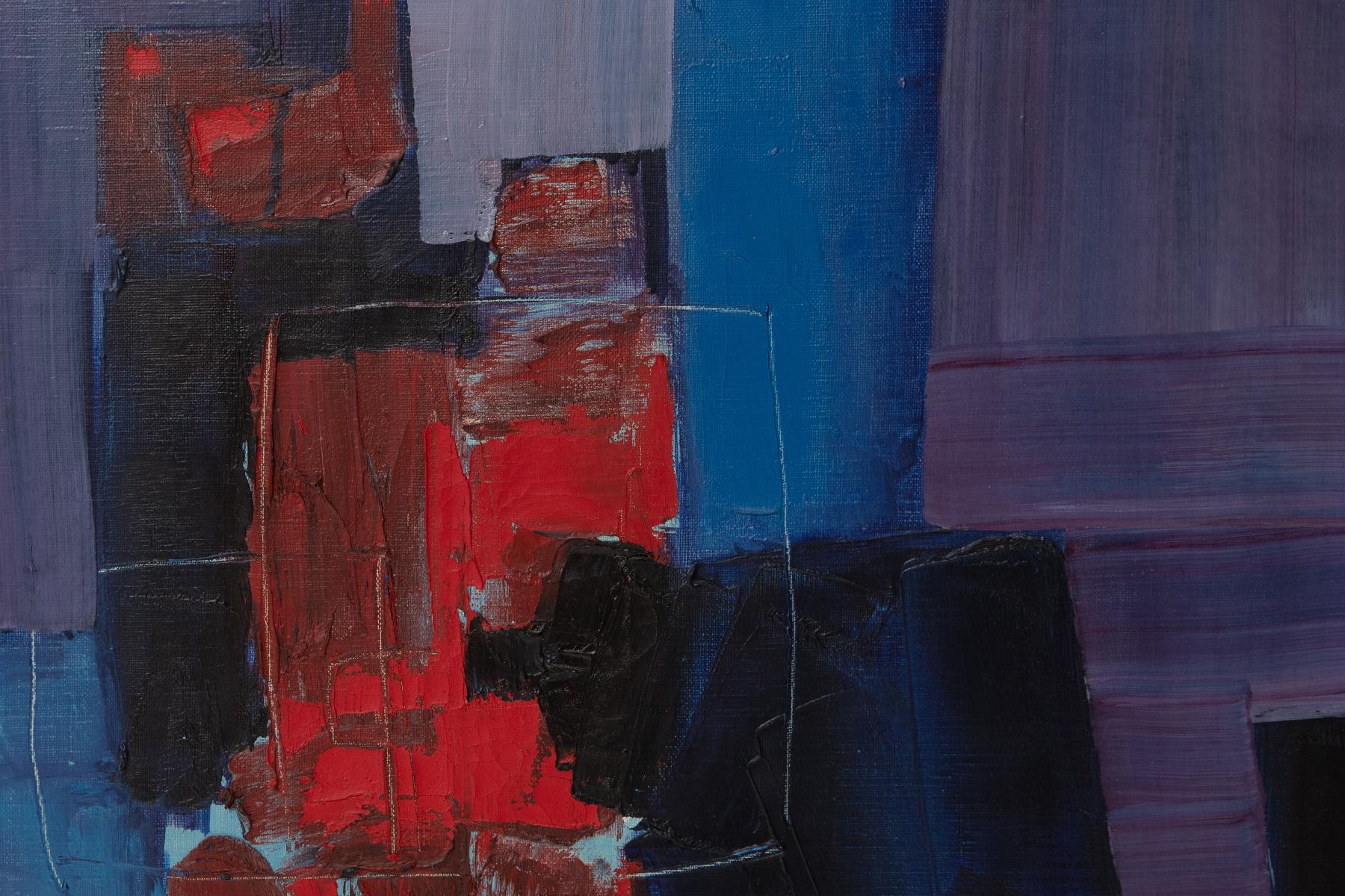 Japanese Takase Yasue Abstract Expressionist Painting