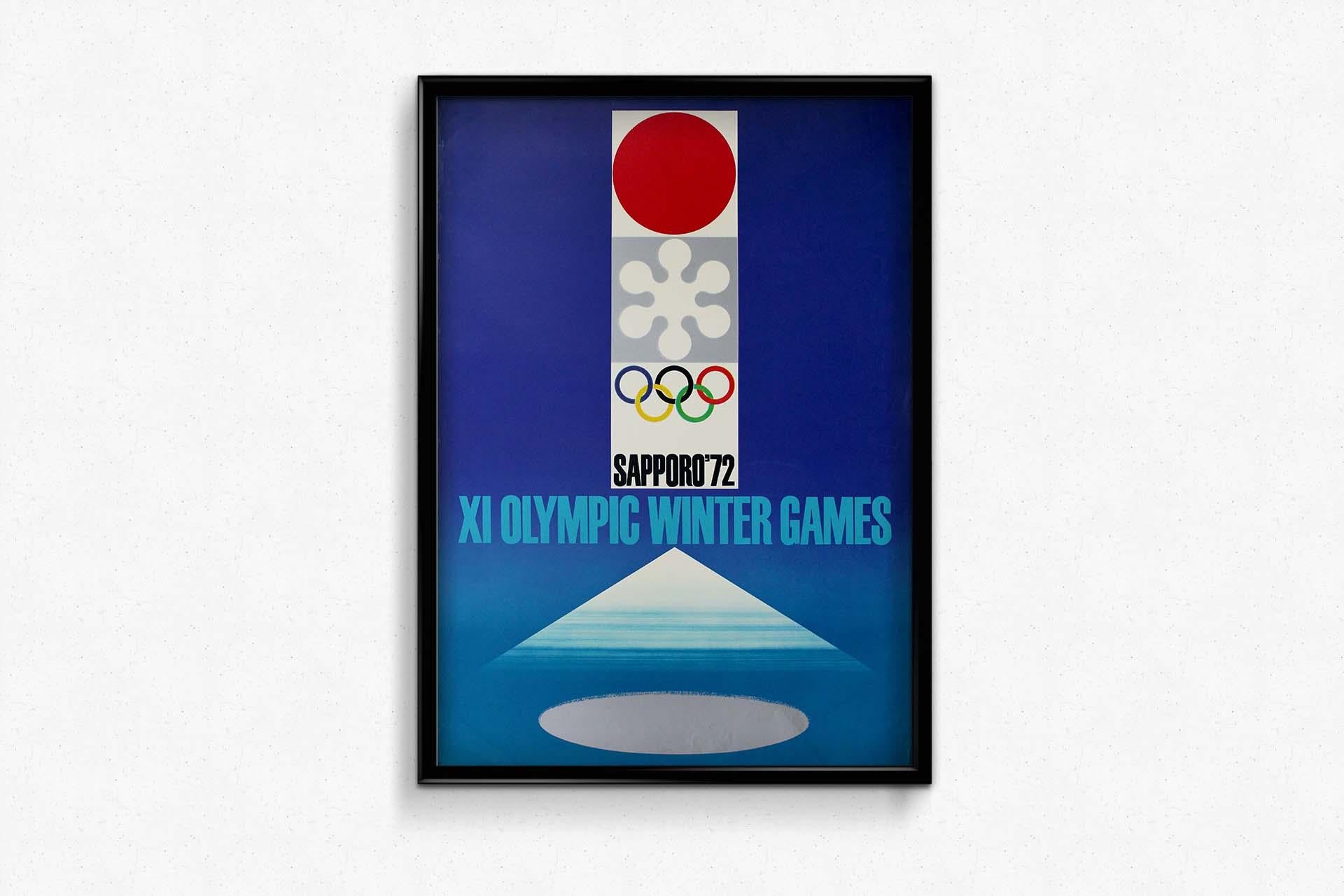 Originalplakat XI. Olympische Winterspiele, die 1972 in Sapporo, Japan, stattfanden im Angebot 2