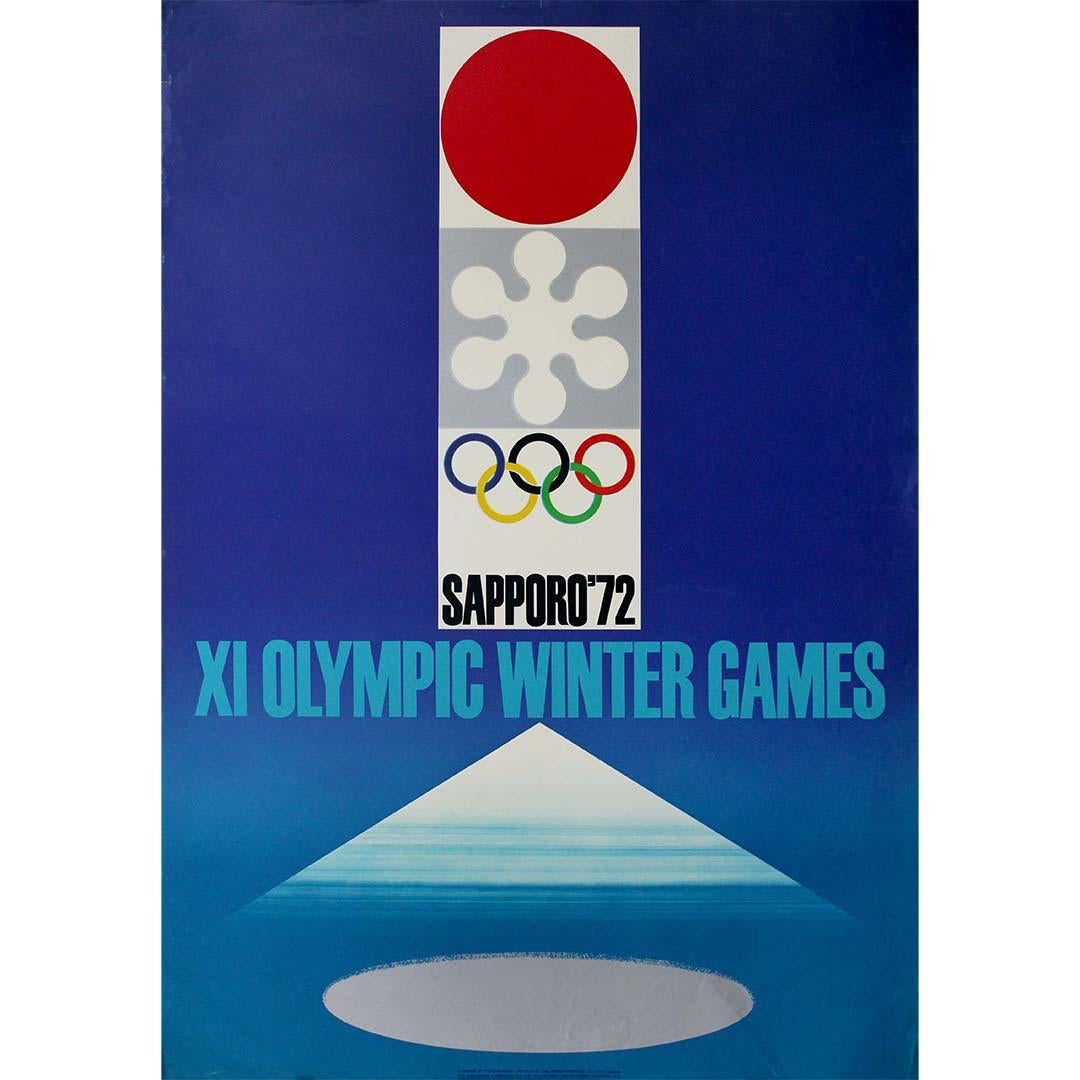 Original poster XI Olympic Winter Games, held in Sapporo, Japan in 1972