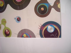 Takashi Murakami, Jellyfish Eyes-White, Lithograph, Signed