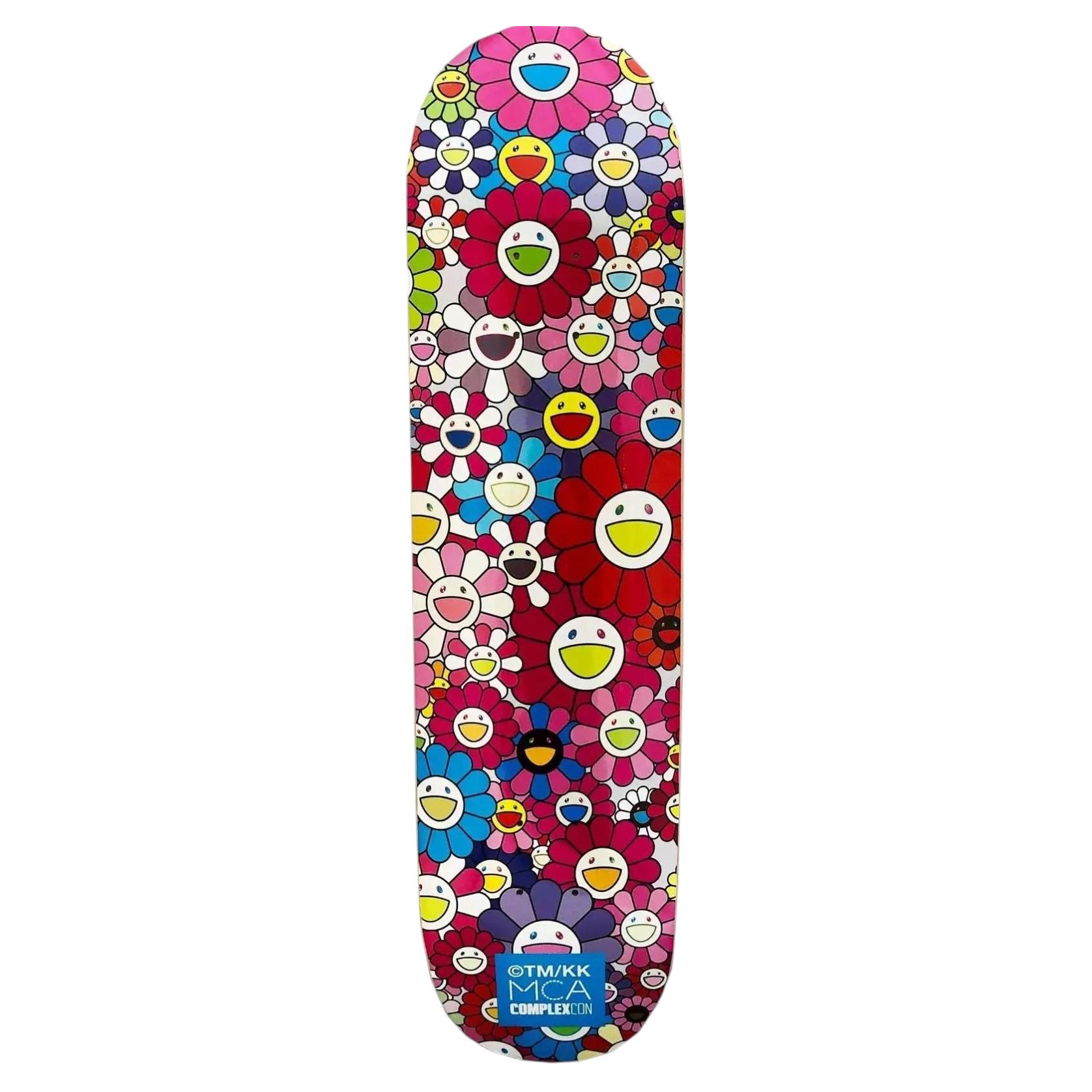 Takashi Murakami Flowers Skateboard Deck, 2017