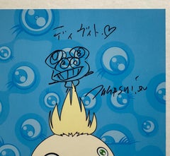 Takashi Murakami Einladungskarte mit Original Mr. Dob Zeichnung (2001)