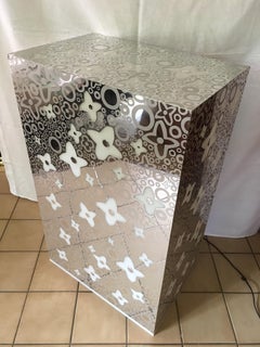 Takashi Murakami Louis Vuitton Lighted Pedestal, Flowers Decor, France, 2014