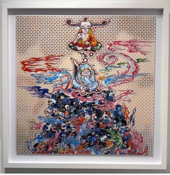 2 Arhats méditant au milieu des flammes de l'enfer du tumulus des morts, 2015
