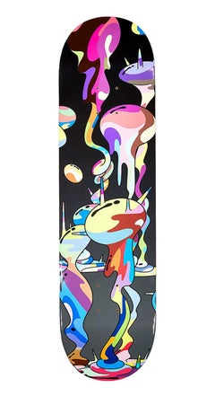 Vintage Murakami Flowers skateboard deck (Takashi Murakami flowers) 