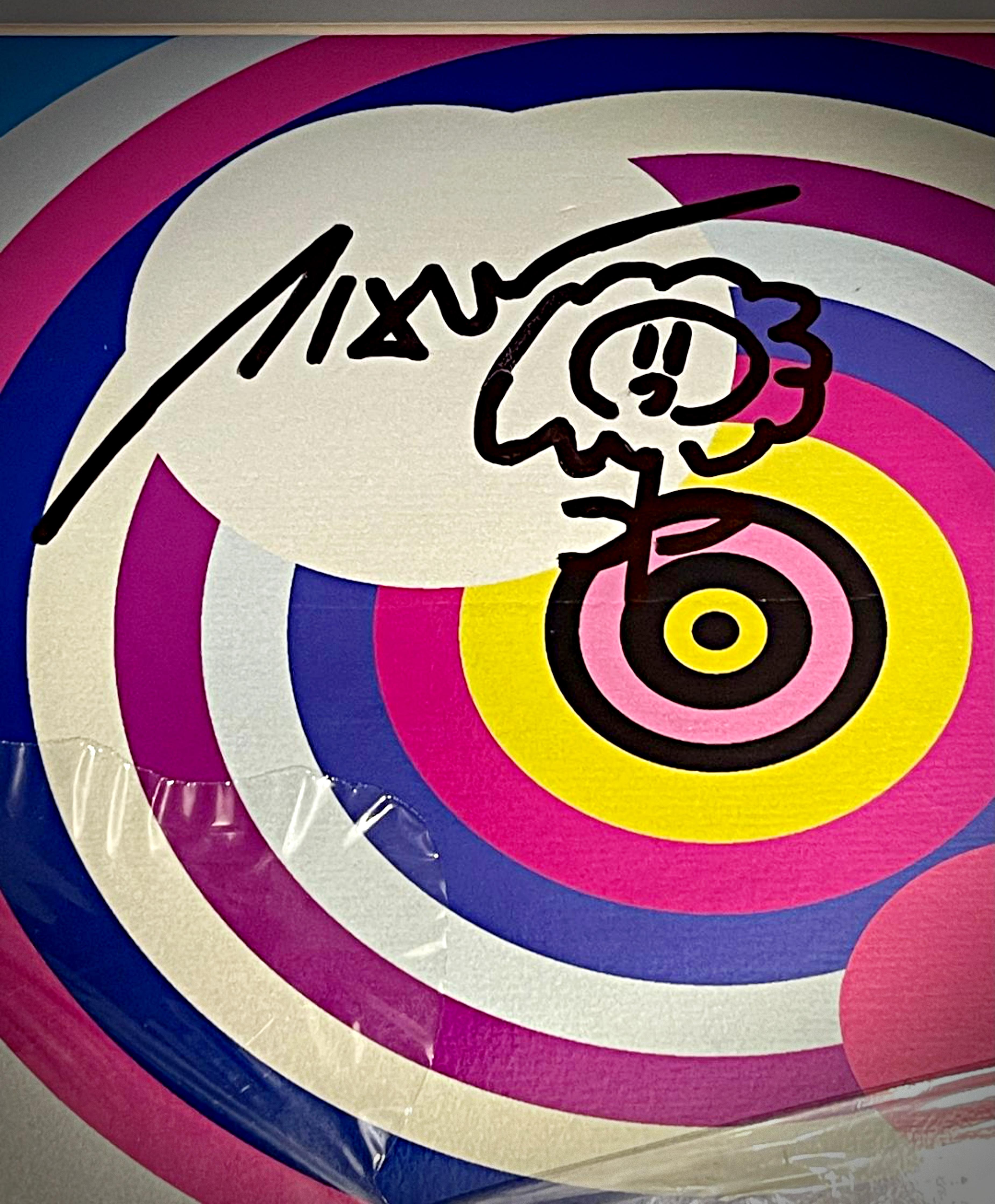 TAKASHI MURAKAMI
Original Flower Drawing on skateboard (Hand signed), 2017
Unique Flower Drawing in Marker on skateboard. Signed by Murakami
31 × 8 inches
 Flower drawing done in marker and boldly signed by Murakami.
The skate deck was issued