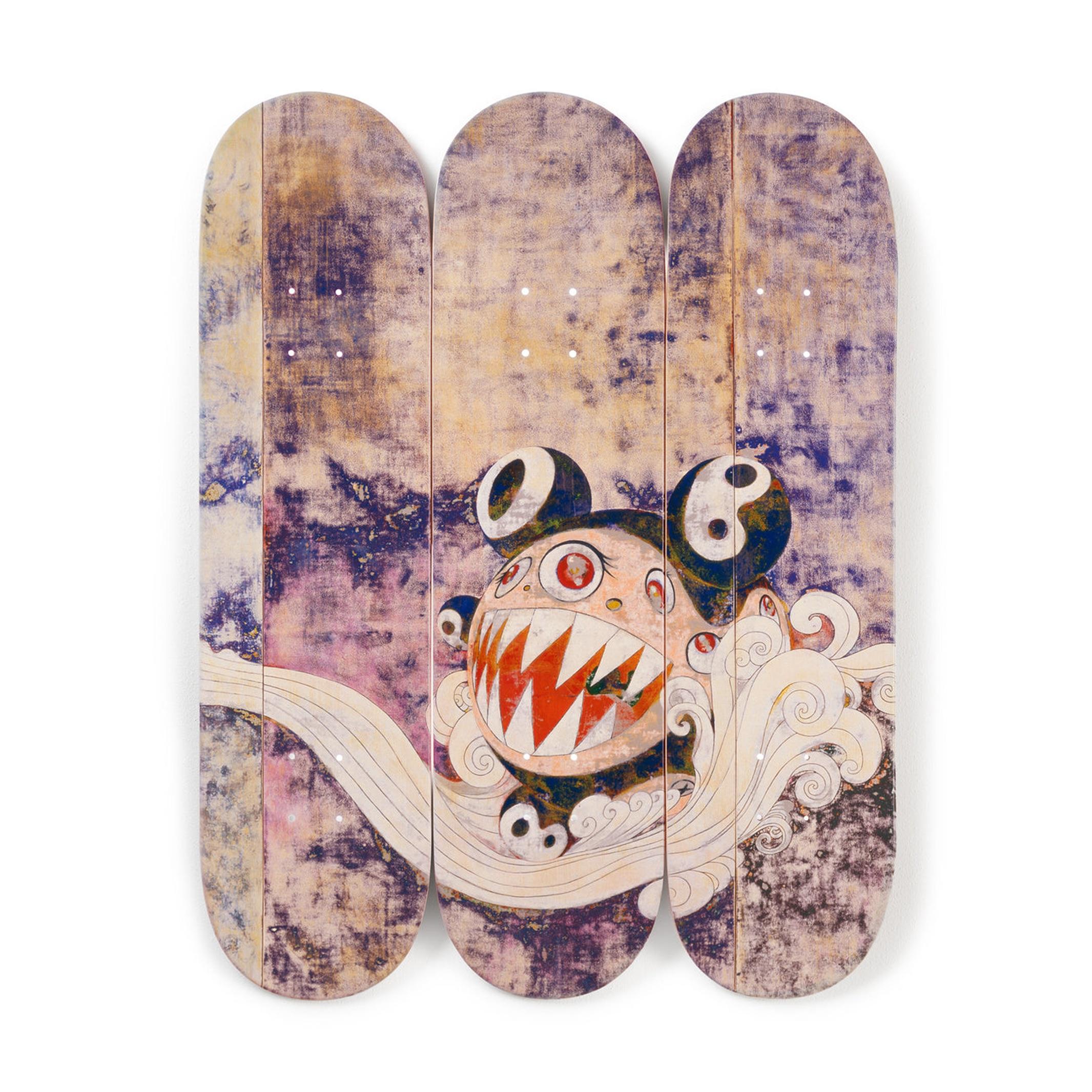 Takashi Murakami - Triptyque Skateboard 727 en vente 1