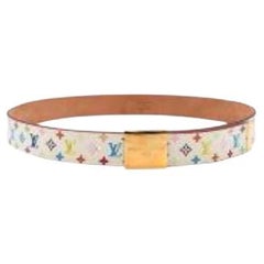 Takashi Murakami Monogram Multicolore Belt - Size 80