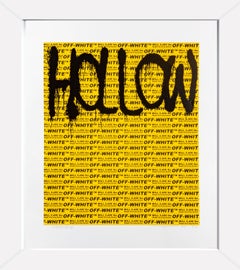 Takashi Murakami Virgil Abloh 2018 Hollow Man Color Signed Screenprint