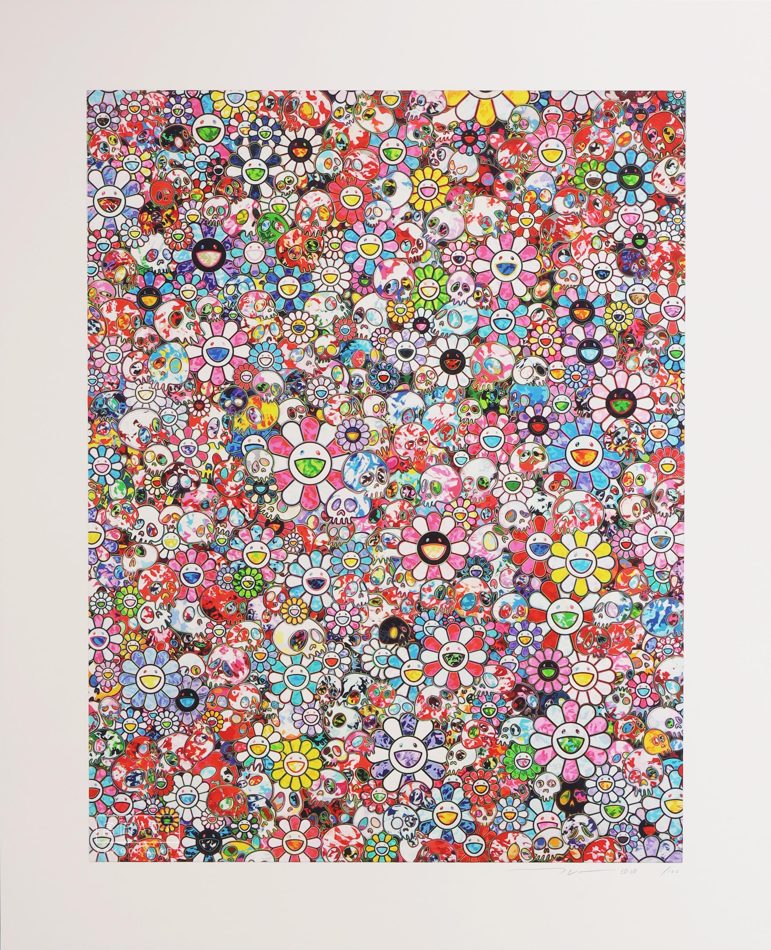 Artist: Takashi Murakami
Title: ∞∞∞ (Infinity) 
Year: 2020
Edition: 100
Size: 568 x 437mm (image size) / 700 x 570mm (sheet size)
Medium: Archival pigment print

This is hand signed by Takashi Murakami.

Note: This will be shipped from Japan so the