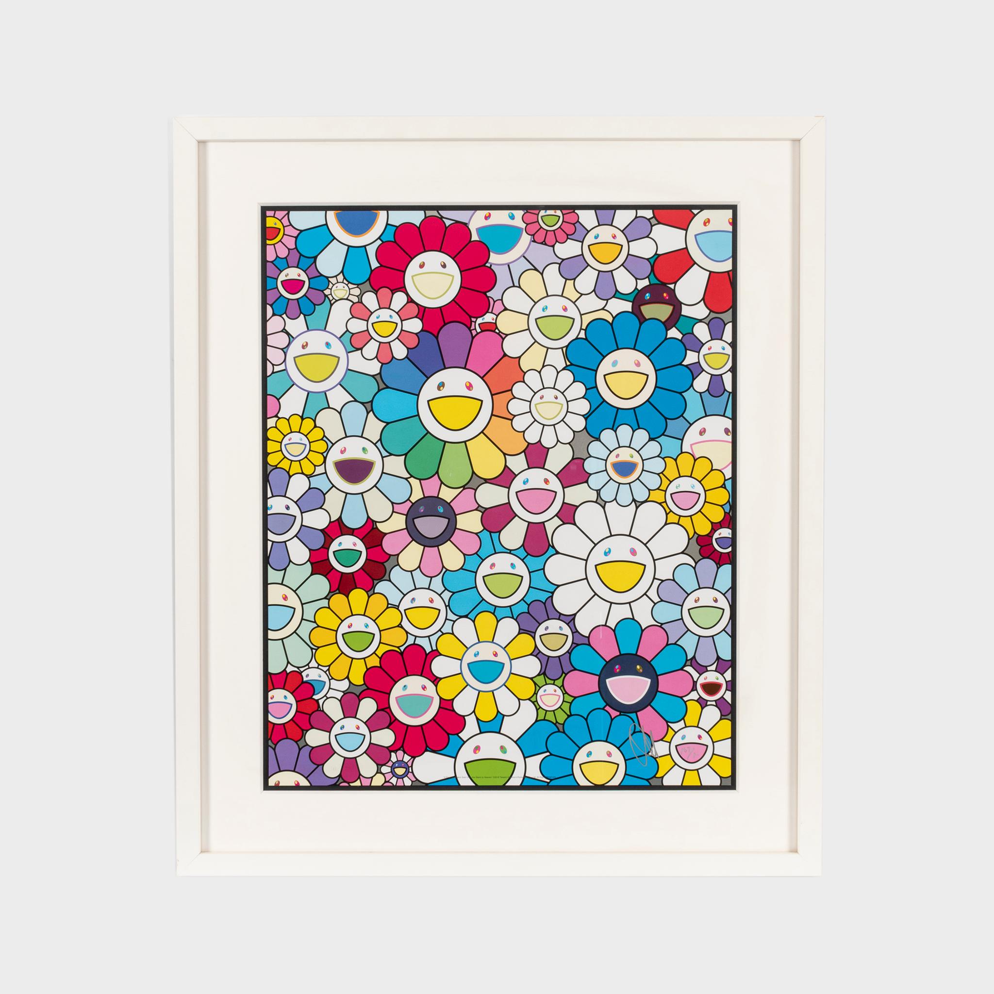 A Field of Flowers Seen from the Stairs to Heaven, aus dem Himmel gesehen
