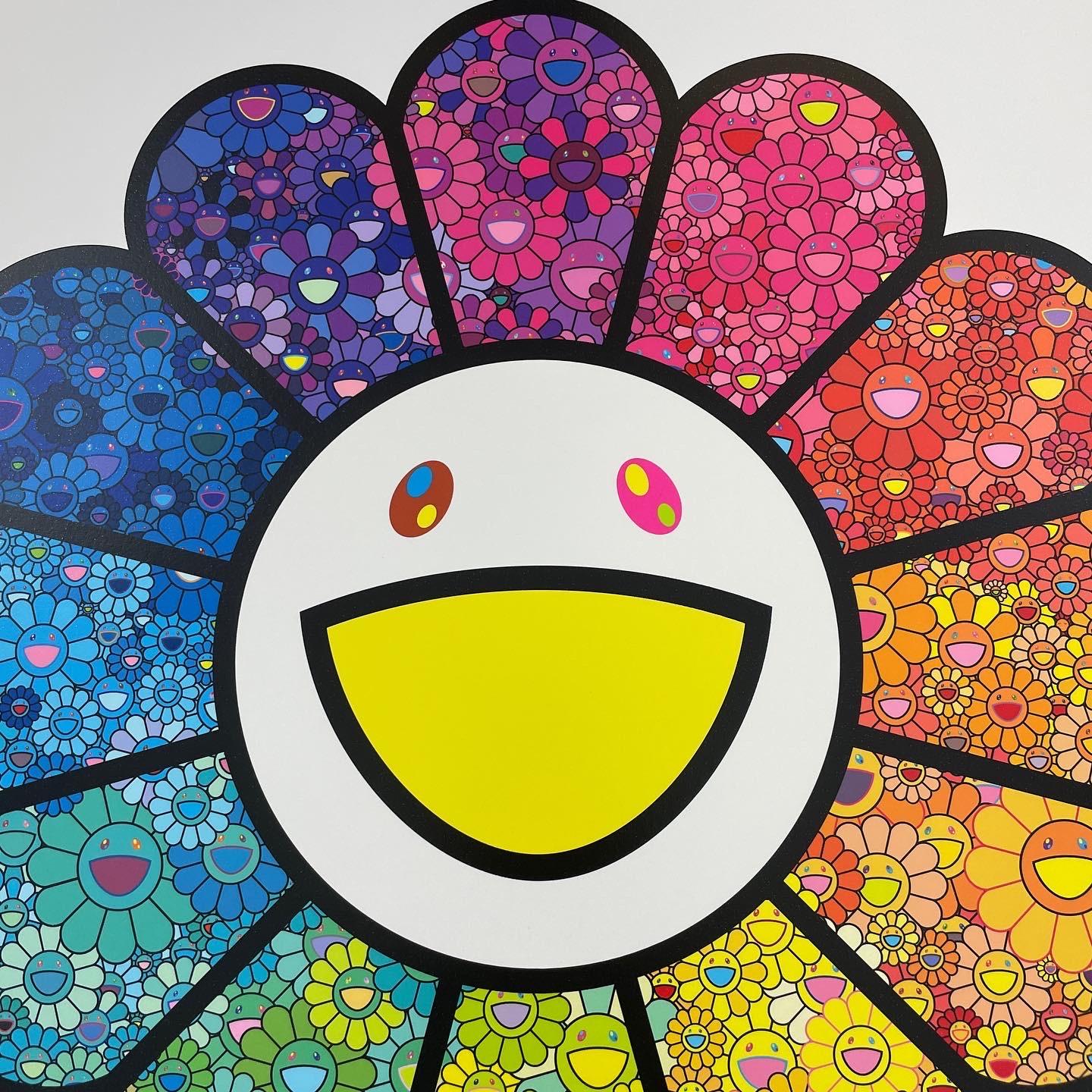 Artist: Takashi Murakami
Title: A Forest Flower
Year: 2021
Edition: 100
Size: 500 x 500mm (sheet size)
Medium: Archival Pigment Print + Silkscreen

This is hand signed by Takashi Murakami.

Note: This will be shipped from Japan so the buyer is