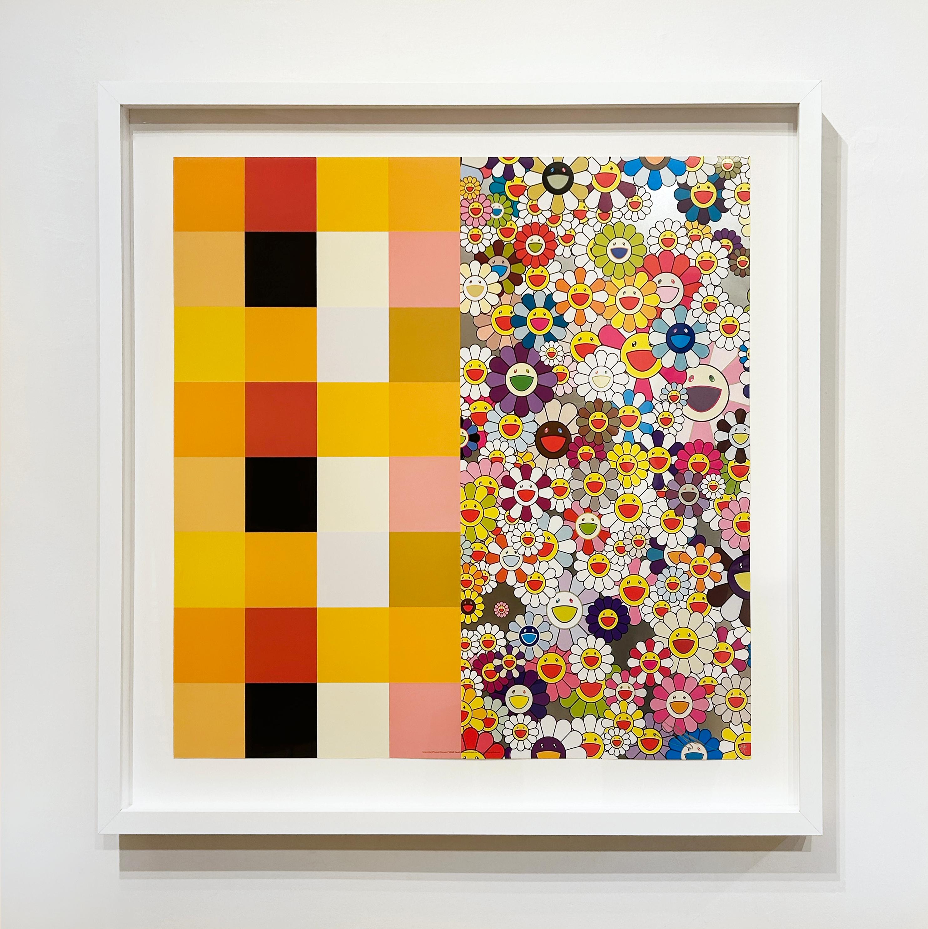 Acupuncture/Flowers (Checkers) - Contemporary Print by Takashi Murakami