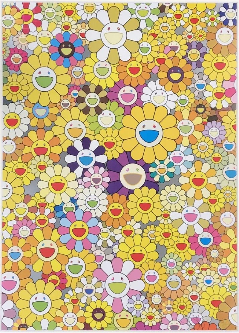 An Homage to IKB, 1957E. Limited Edition (print) by Takashi Murakami signed 3