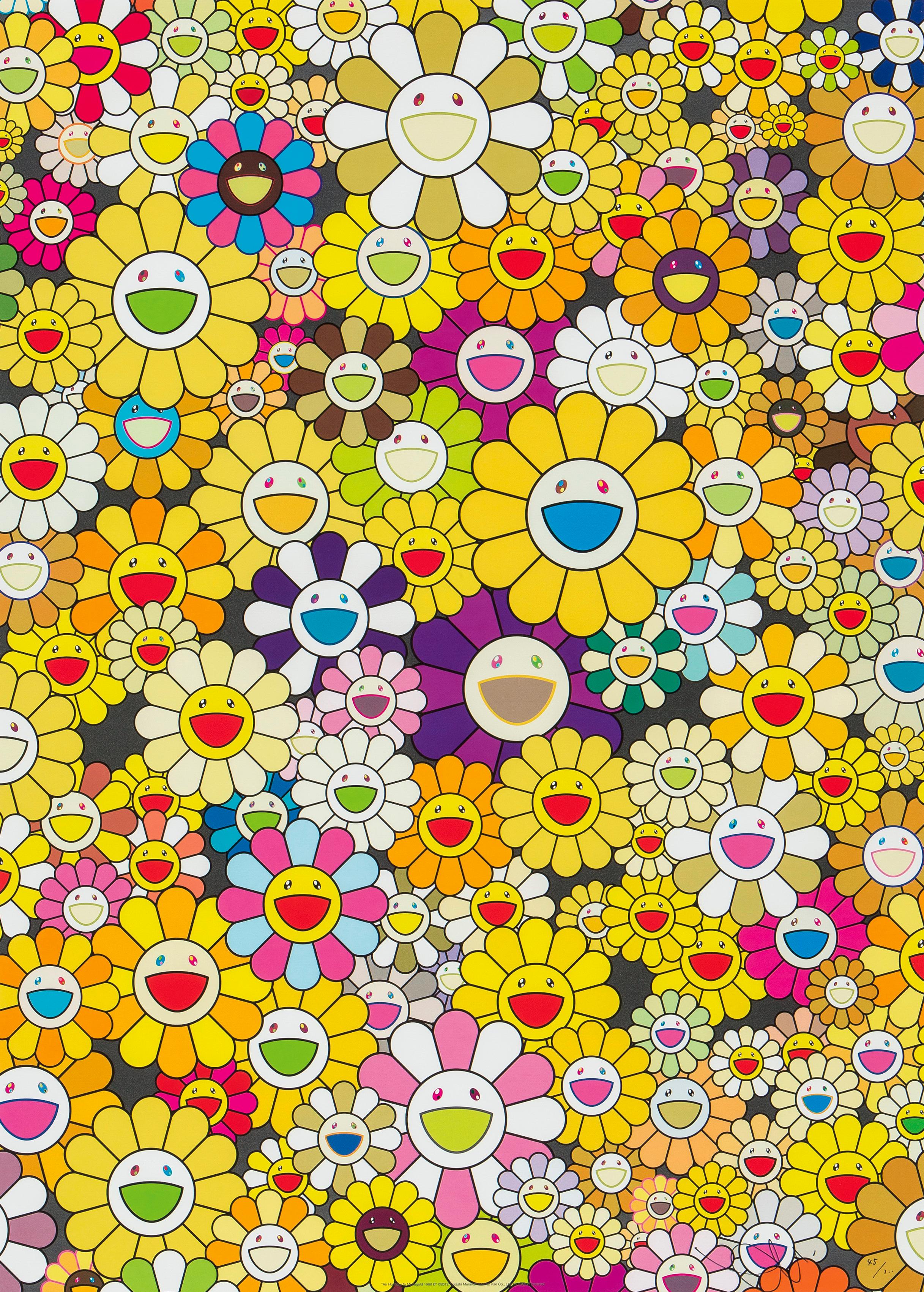 An Homage to IKB, 1957E. Limited Edition (print) by Takashi Murakami signed 1