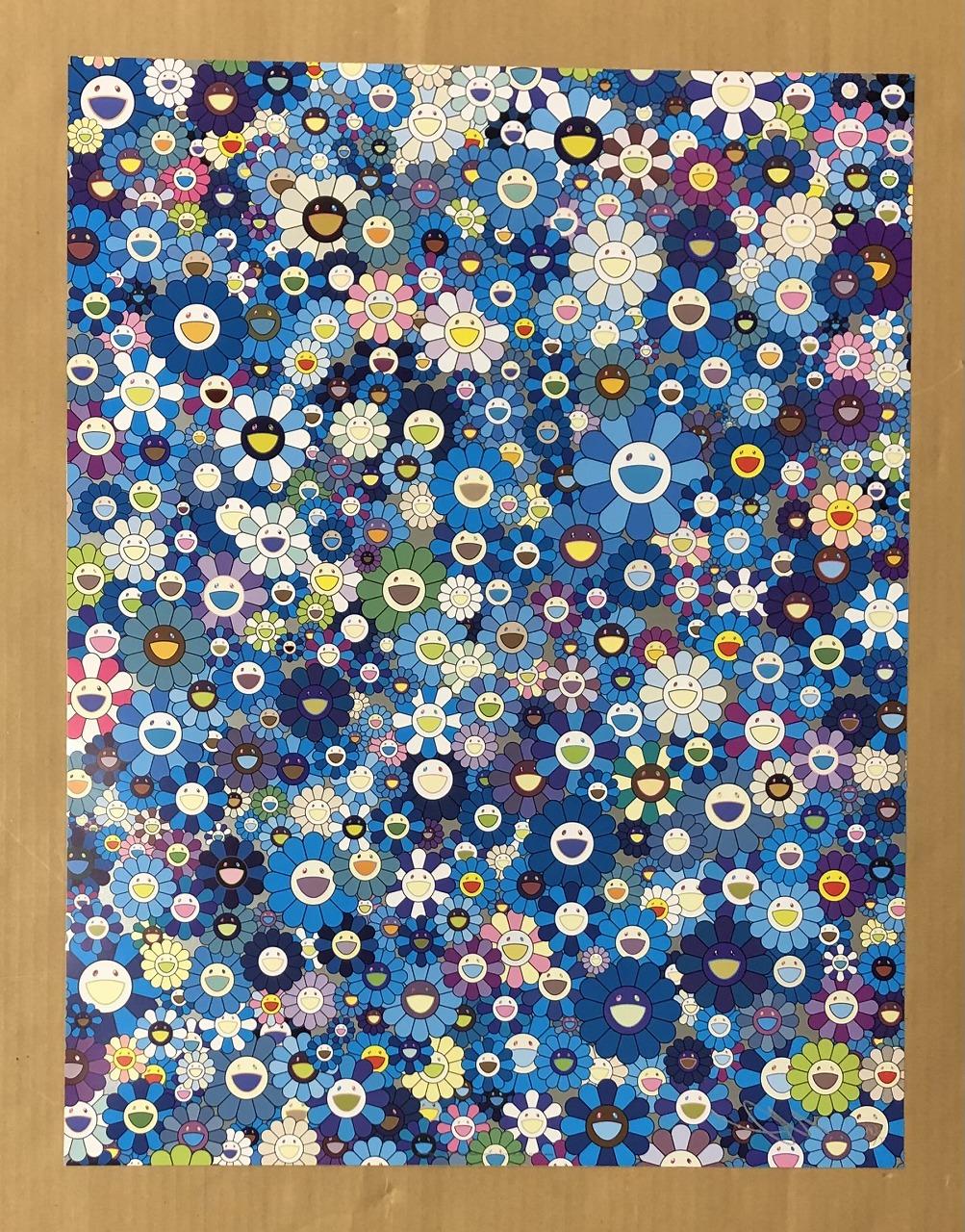 An Homage to IKB, 1957F. Limited Edition (print) by Takashi Murakami signed 2