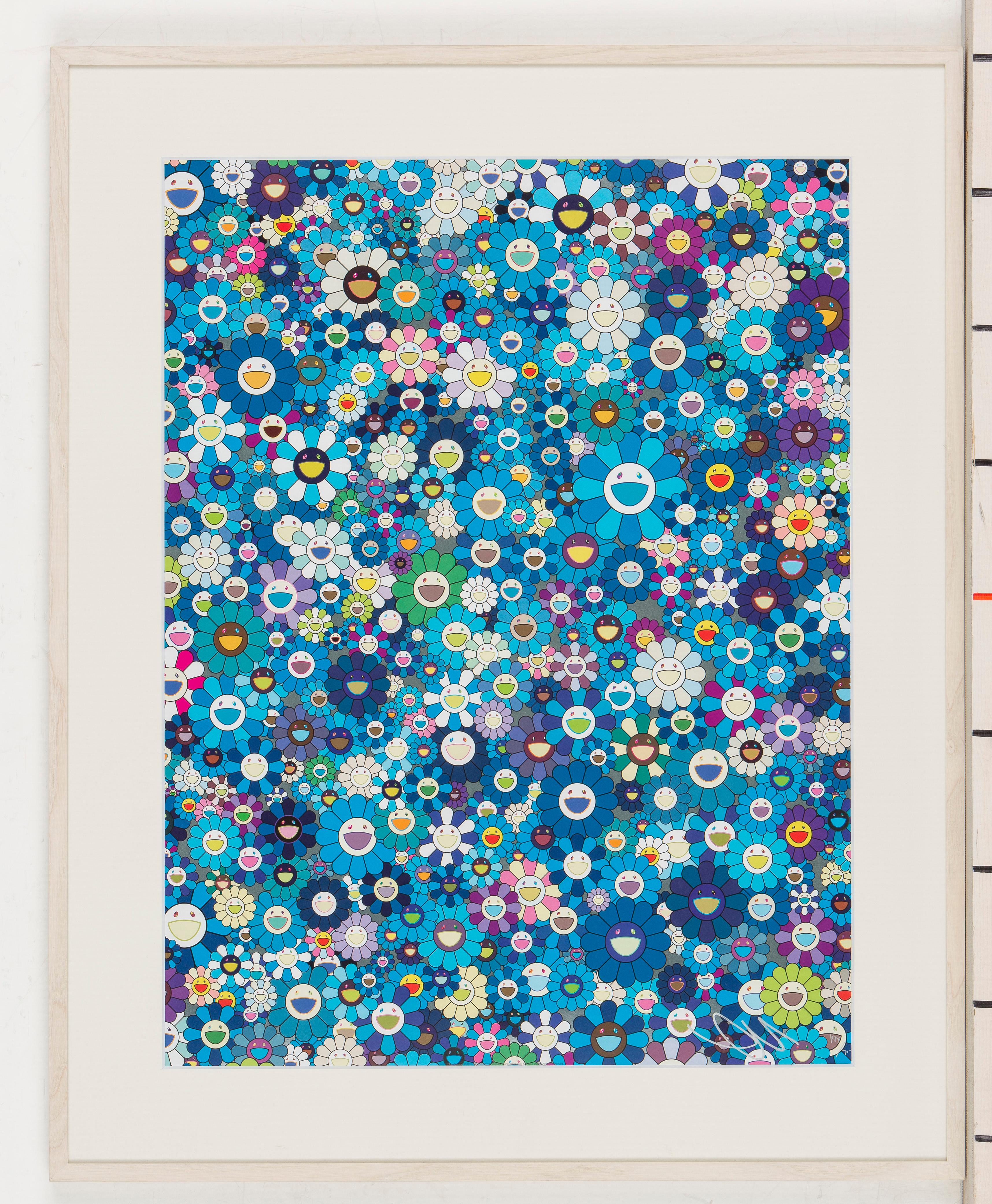 An Homage to IKB, 1957F. Limited Edition (print) by Takashi Murakami signed 3
