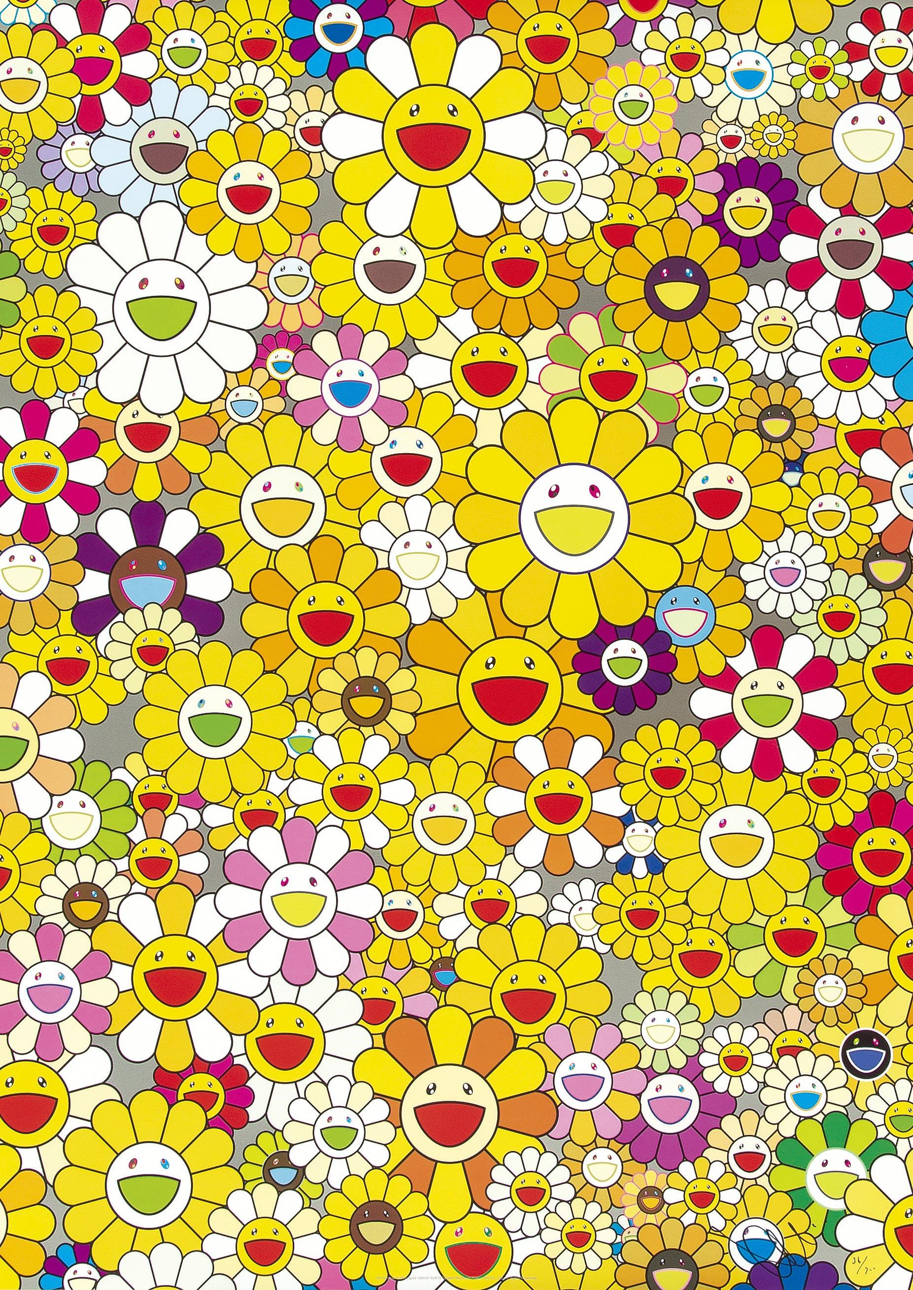 An Homage to Monogold, 1960A, 2012 by Takashi Murakami
Offset print, numbered and signed by the artist
27 1/10 × 20 9/10 in
68.8 × 53 cm
Edition  36/300

Takashi Murakami is best known for his contemporary combination of fine art and pop culture. He