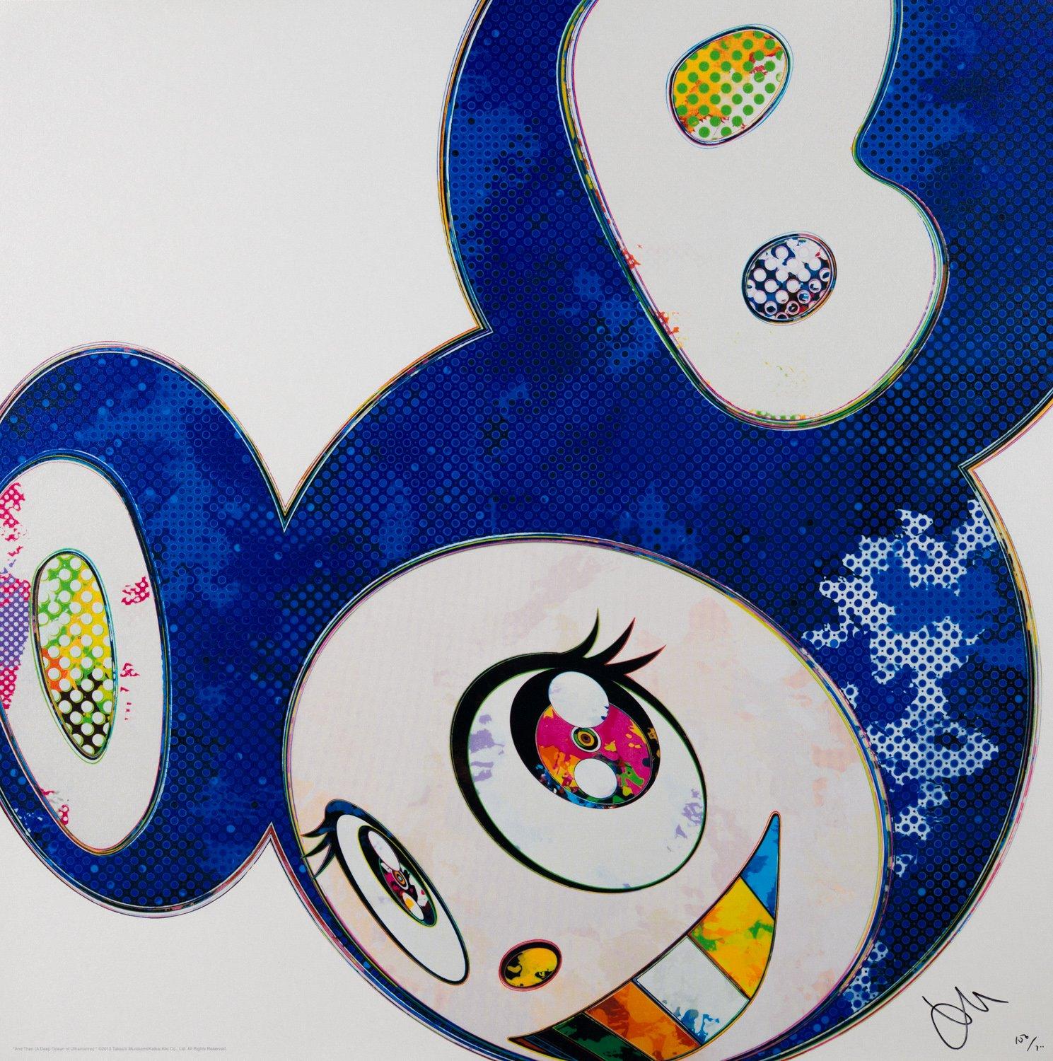 Takashi Murakami Figurative Print - And Then (A Deep Ocean of Ultramarine)