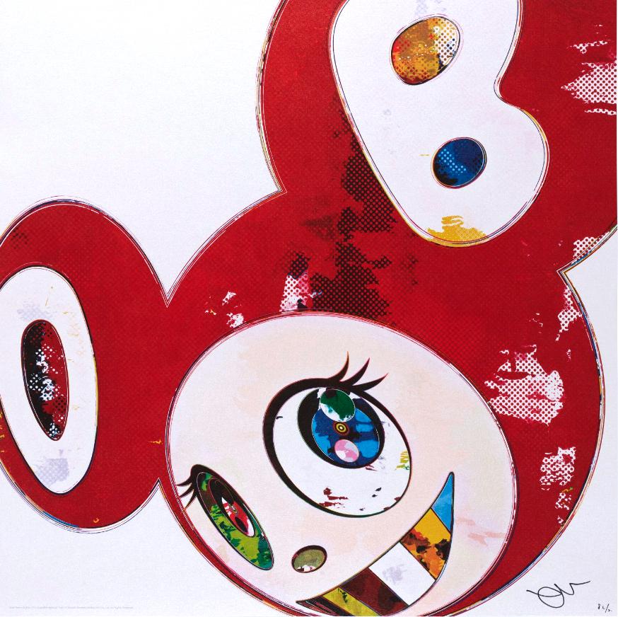 And Then... (Red) - Print by Takashi Murakami