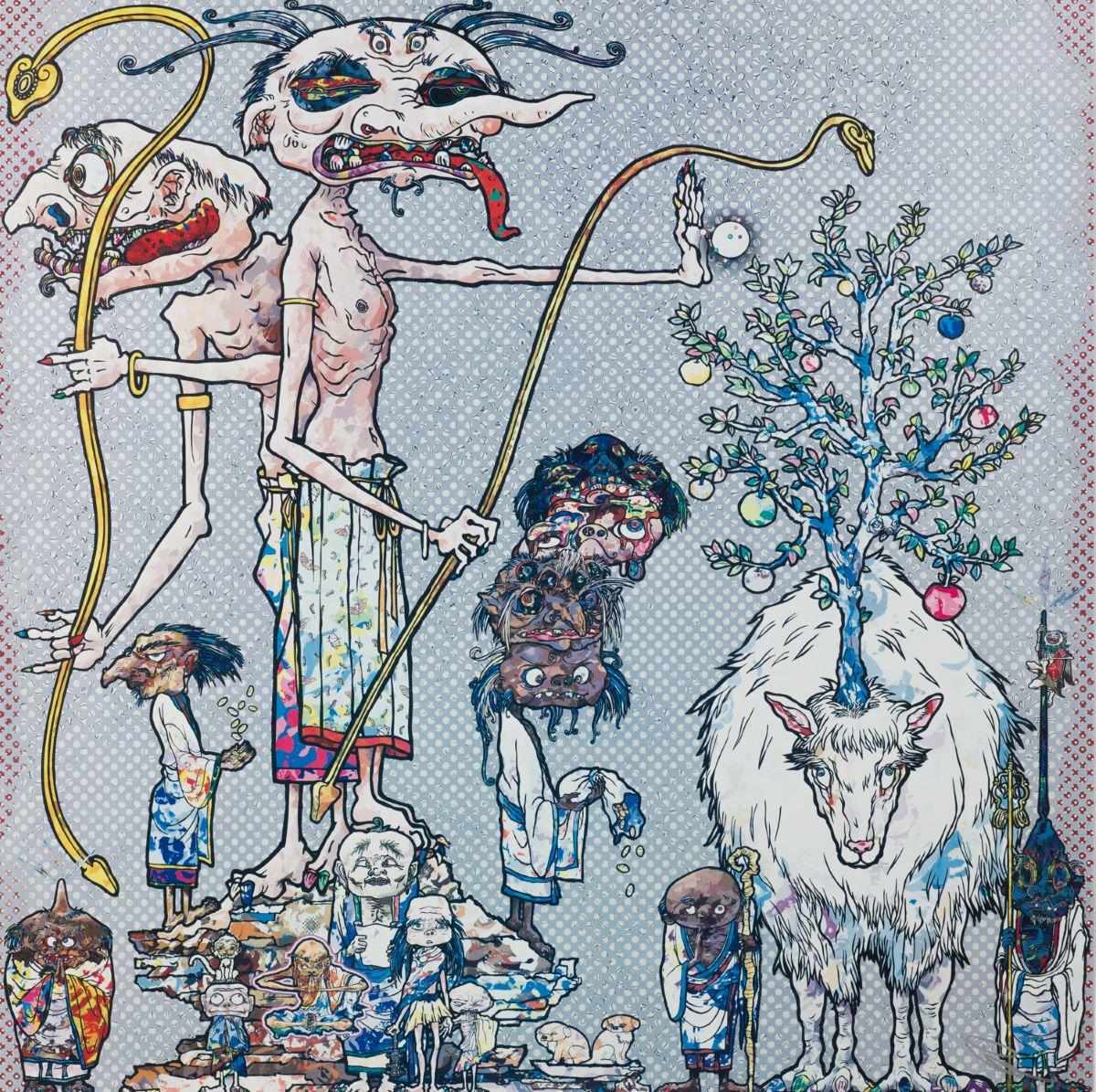 Takashi Murakami Figurative Print – Assignation eines Geistes