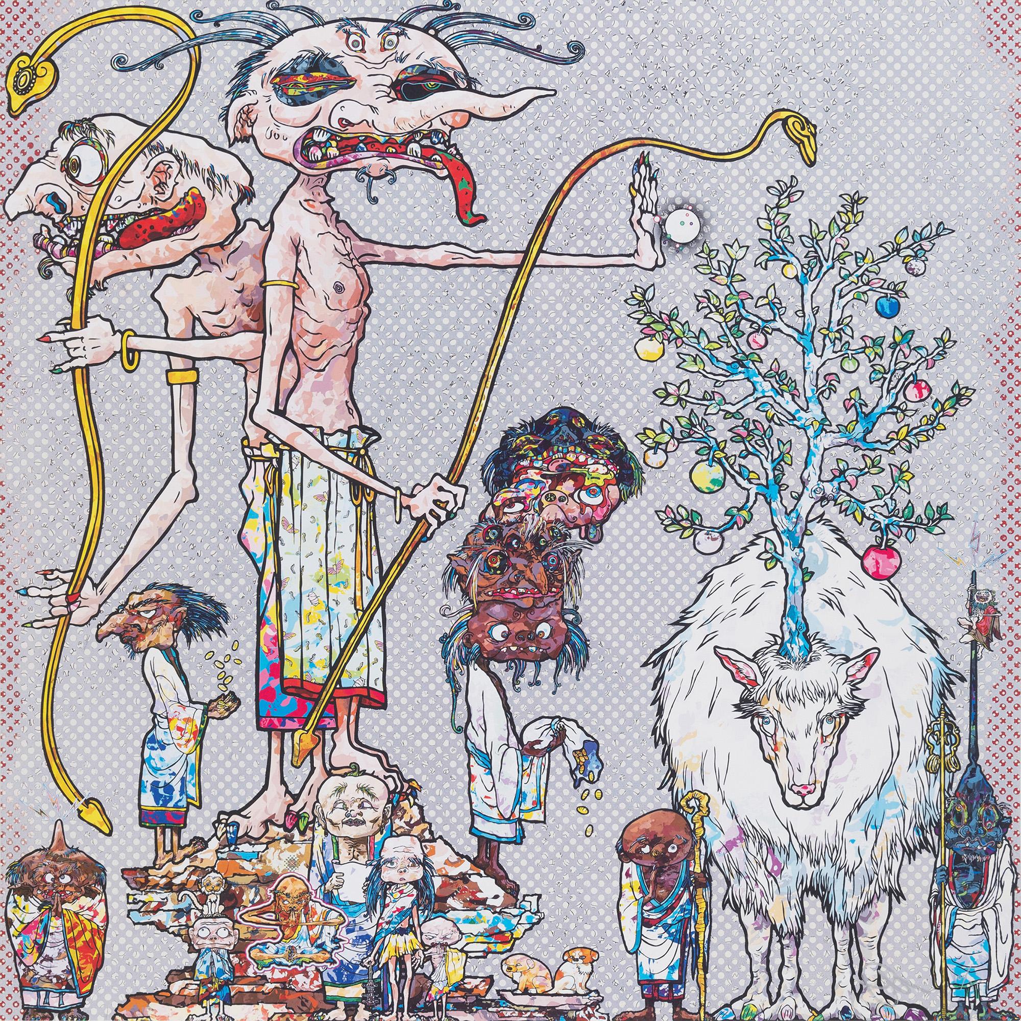 Assignation of a Spirit , 2015 by Takashi Murakami
Offset print, numbered and signed by the artist
68 × 68 cm
Edition of 300

Takashi Murakami is best known for his contemporary combination of fine art and pop culture. He uses recognizable