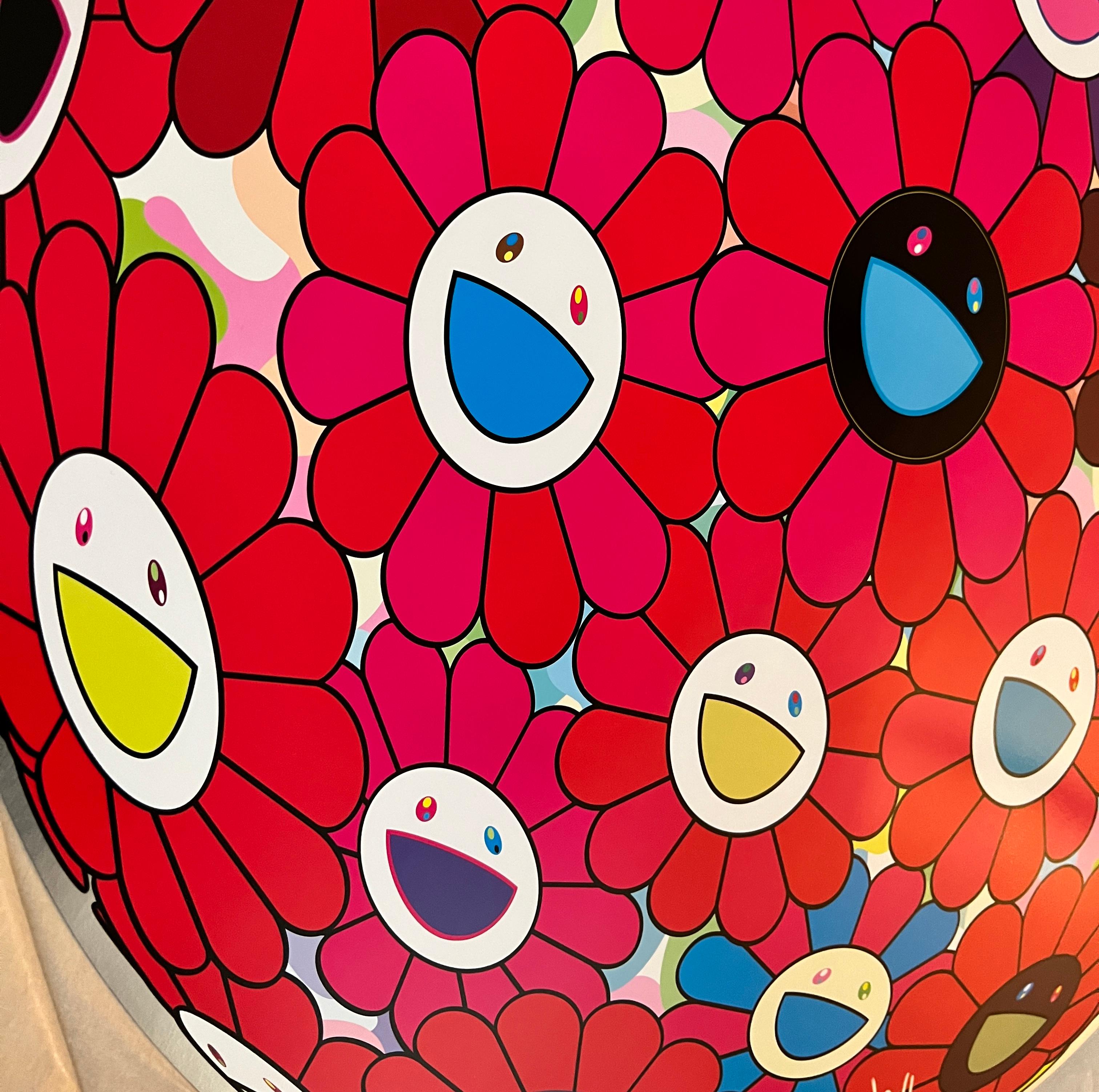 Artiste : Takashi Murakami
Titre : Burning Blood
Année : 2018
Edition : 300
Taille : 710mm Φ 
Support : Impression offset, estampage à froid et vernis à haute brillance

Il est signé à la main par Takashi Murakami.

Note : Cet article sera expédié