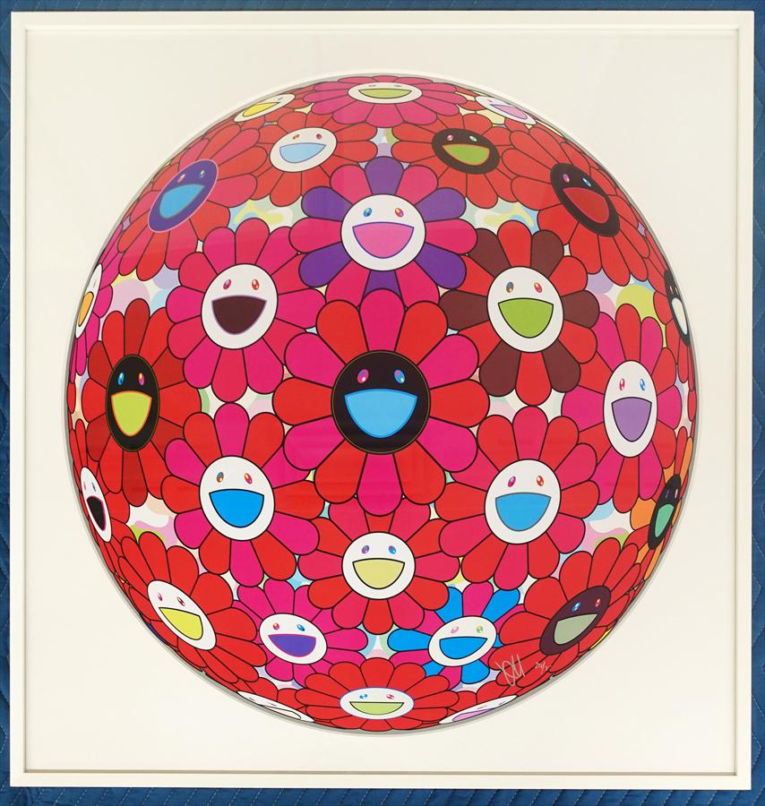 Burning Blood. Limited Edition (print) by Murakami signed and numbered