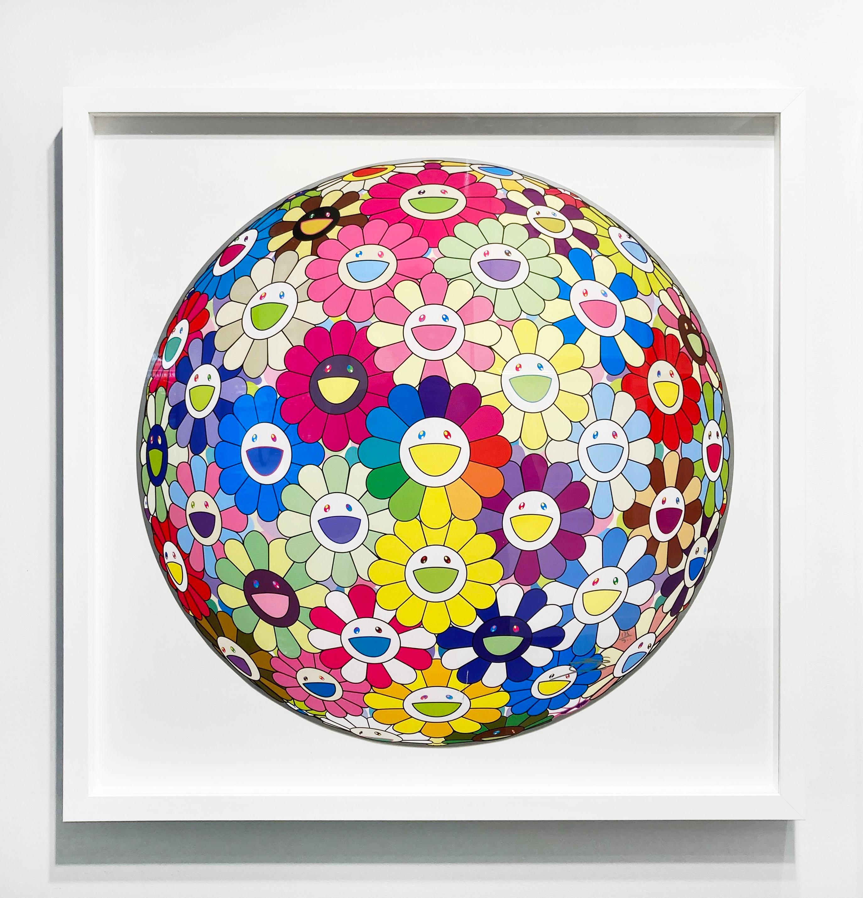 Burying My Face in the Field of Flower - Contemporary Print by Takashi Murakami