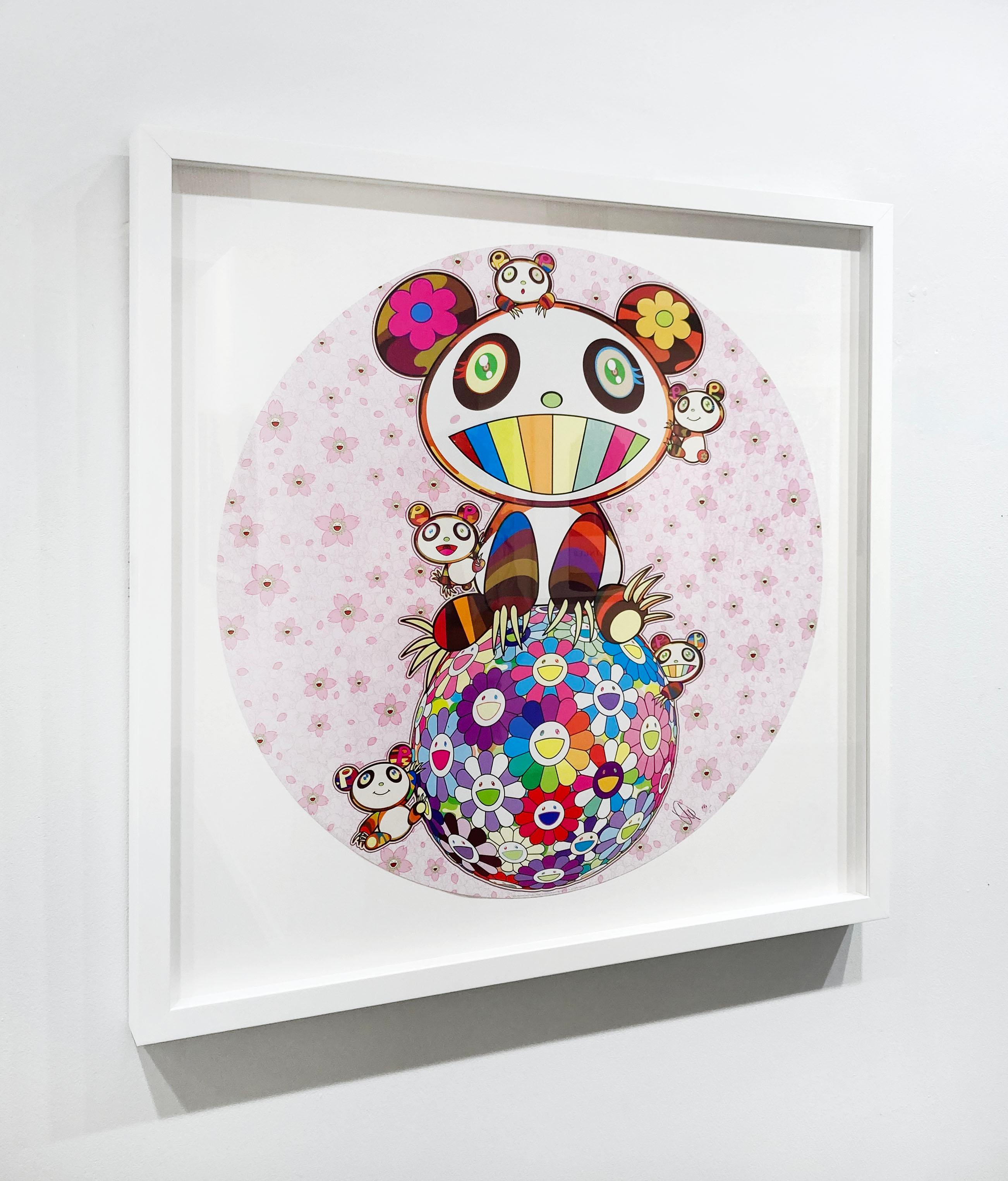 Artist:  Murakami, Takashi
Title:  Cherry Blossoms and Pandas 
Date:  2020
Medium:  Offset Lithograph
Unframed Dimensions:  28