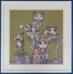 Panda-Kinder Panda- Panda. In limitierter Auflage (Druck) von Takashi Murakami signiert