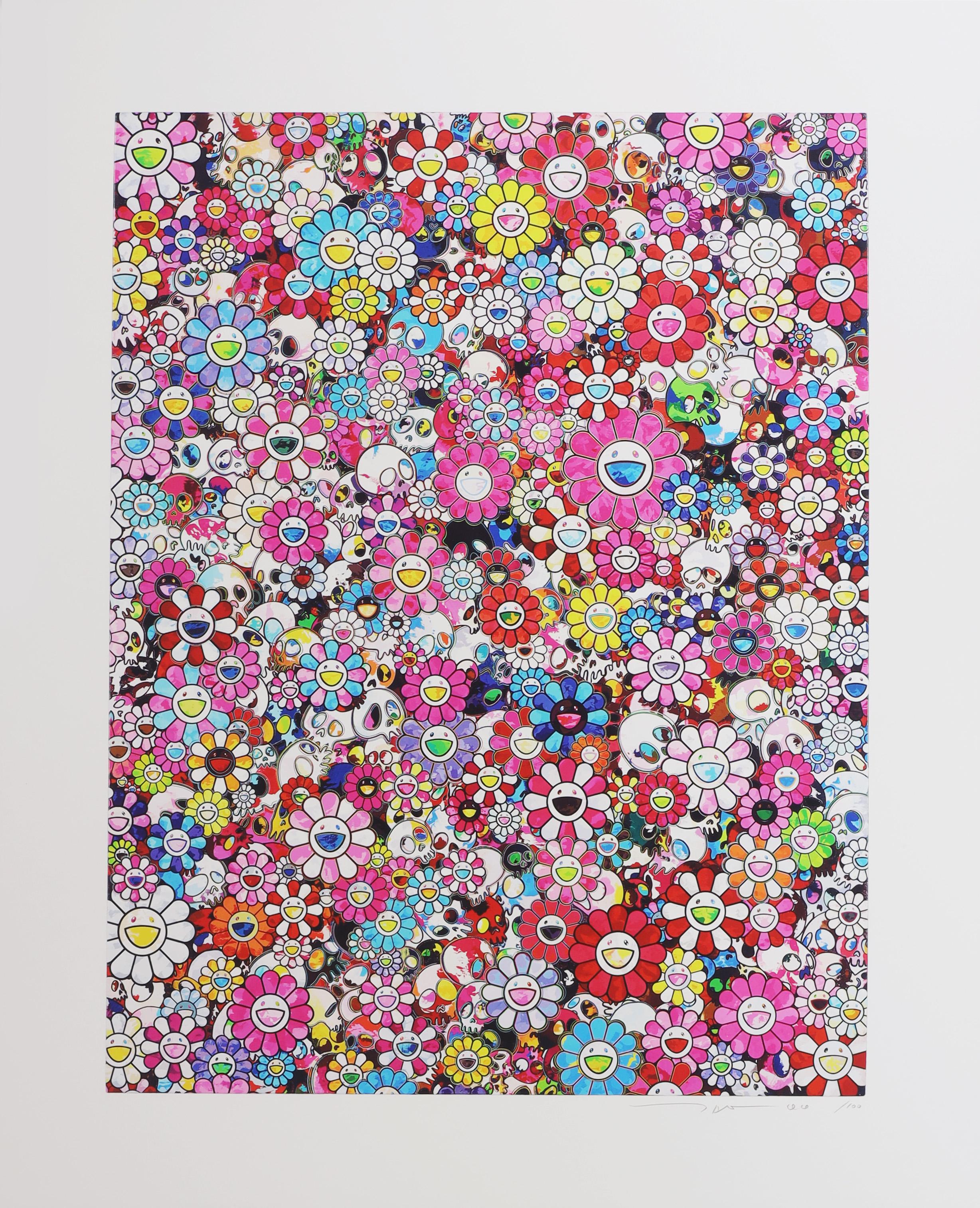 Dazzling Circus Embrace Peace and Darkness in Thy Heart - Print by Takashi Murakami
