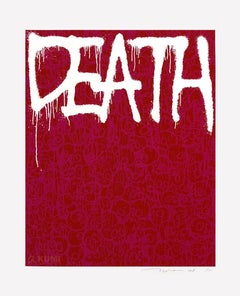 Death: Pink Silkscreen (Edition: 100) by Takashi Murakami