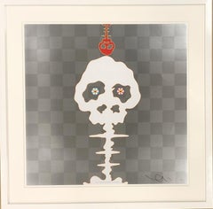 Dokuro (silver). Limited Edition (print) by Takashi Murakami signed, numbered