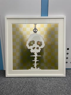 Dokuro (yellow). Limited Edition (print) by Takashi Murakami signed, numbered