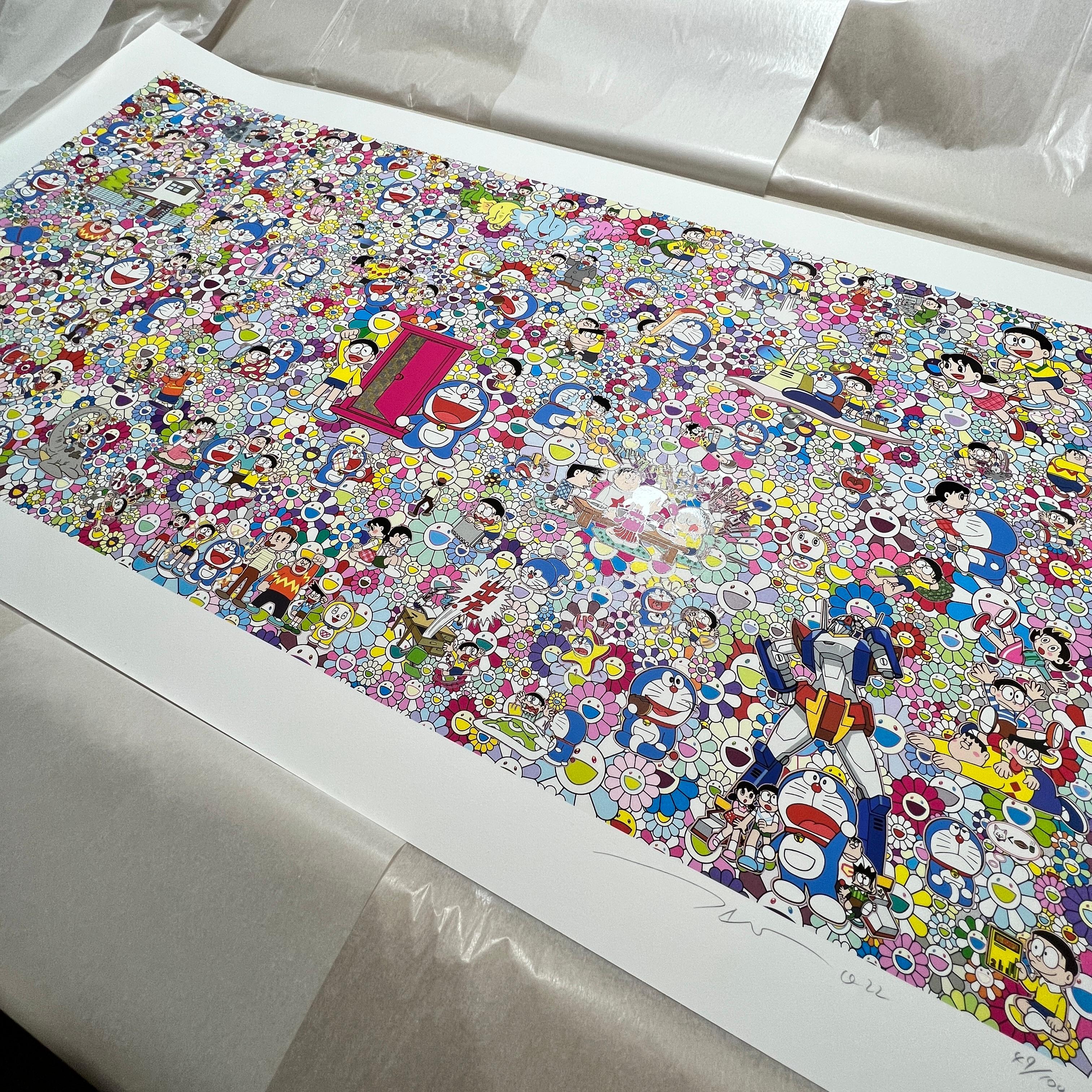 takashi murakami doraemon print