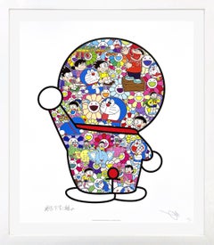 La vie quotidienne de Doraemon (lithographie encadrée et signée à la main)