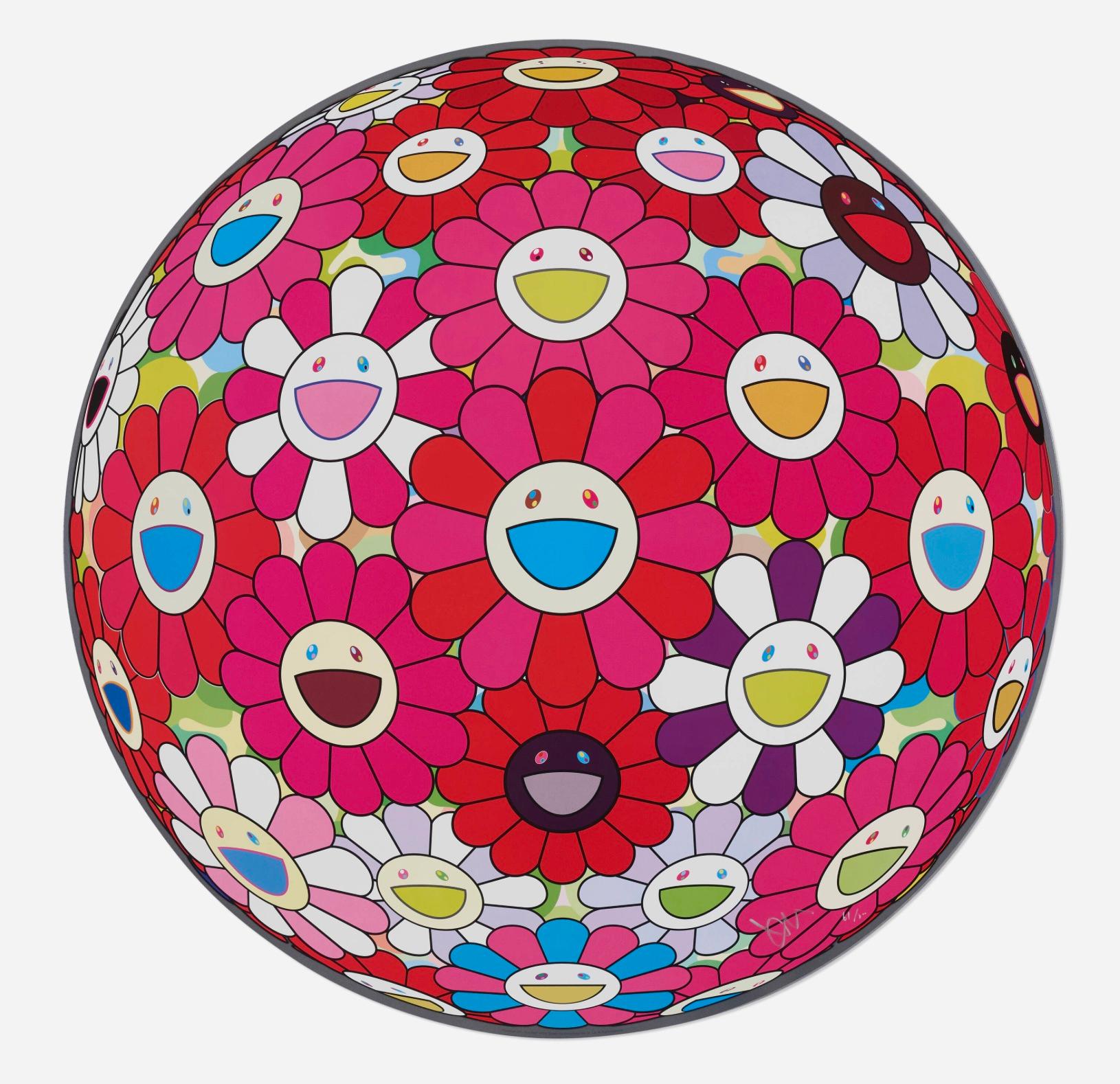 Floweball (3D) – Print von Takashi Murakami
