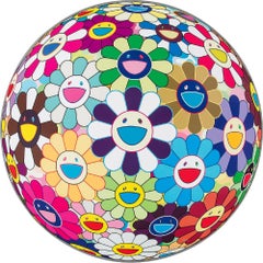 Flower Ball (3-D) Kindergarten. Limited Edition (print) by Murakami signed 