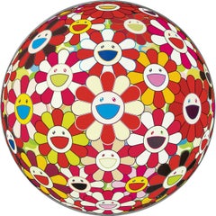 Vintage Flower Ball-Goldfish Colors (3D). Limited Edition by Murakami signed, numbered