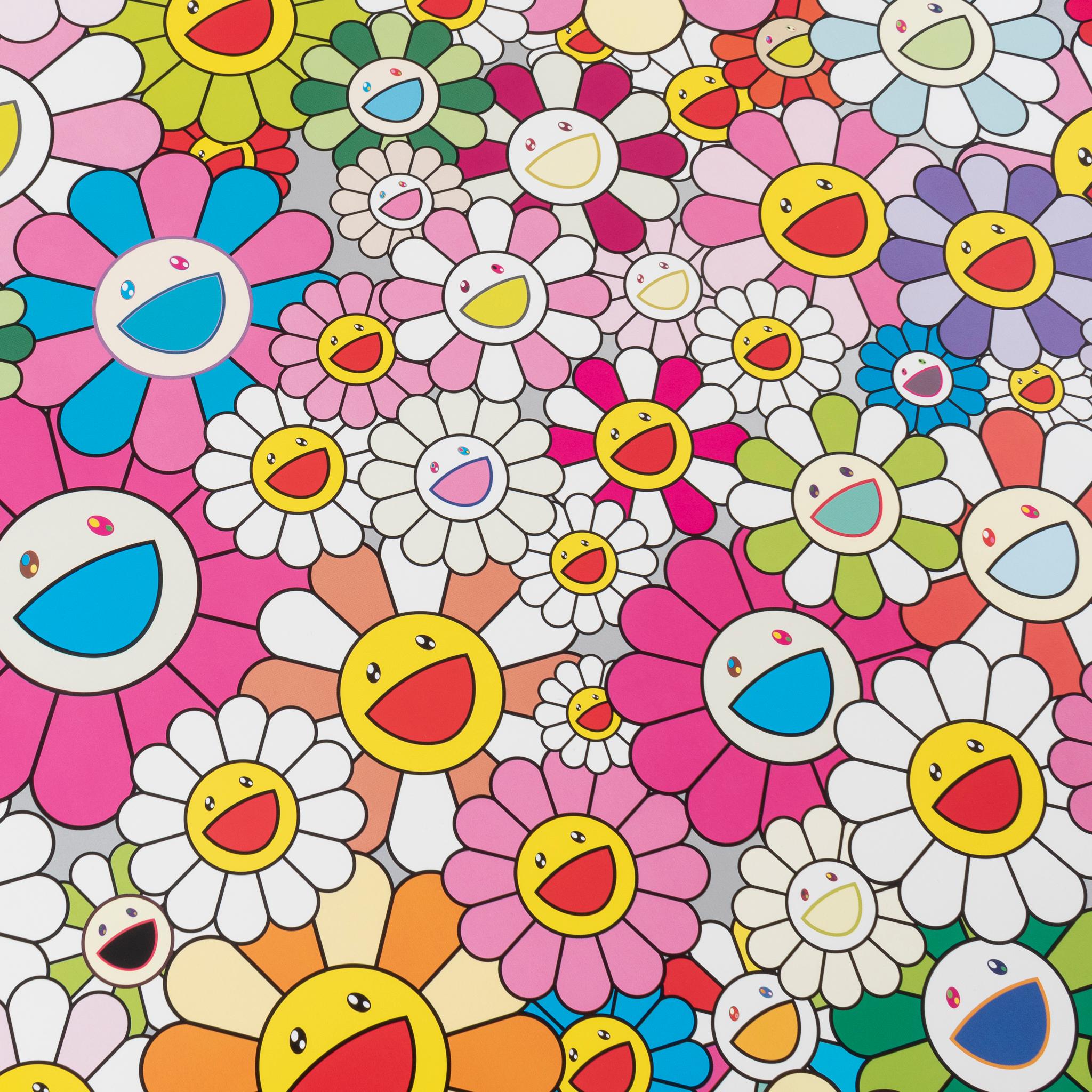 Blumenlächeln – Print von Takashi Murakami