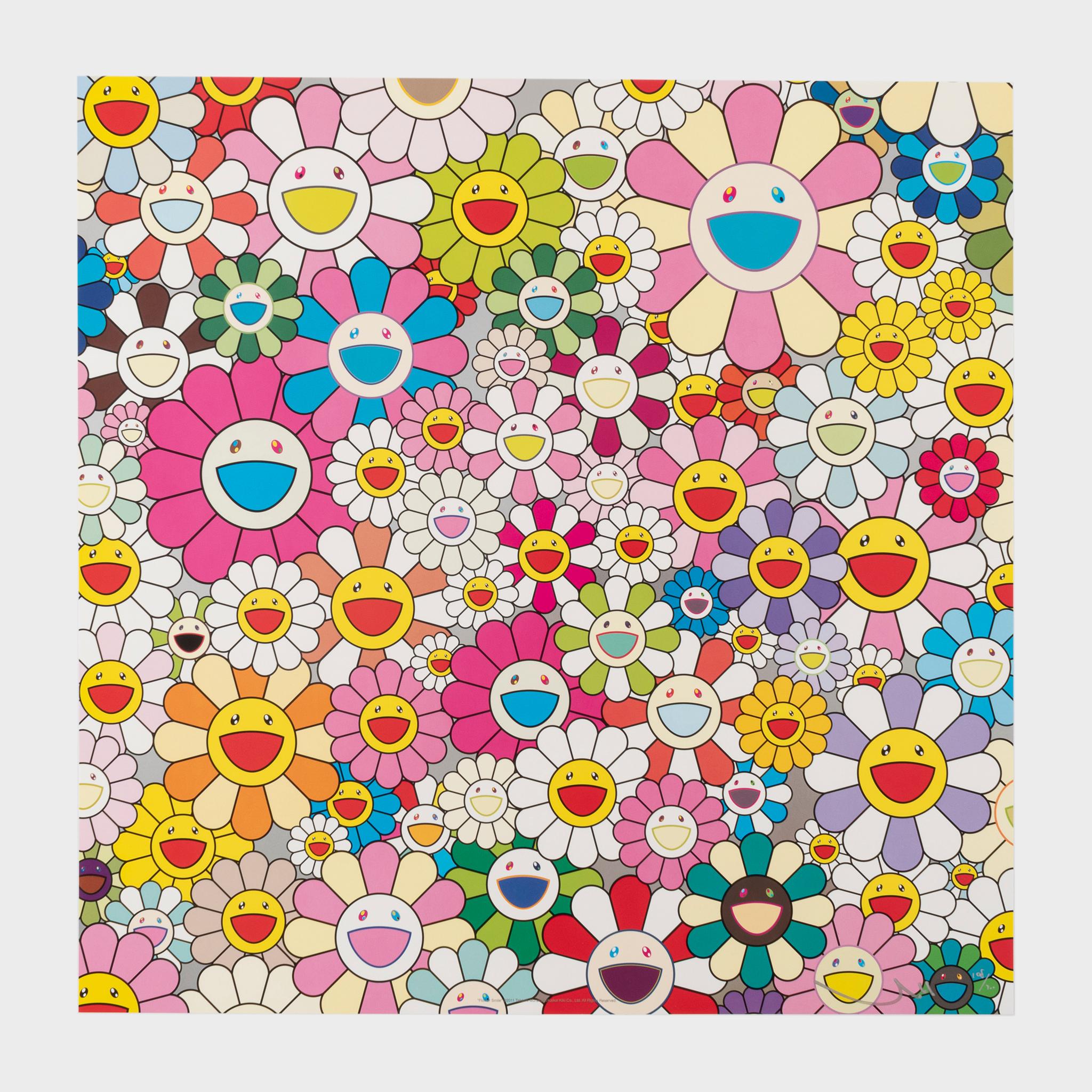 Takashi Murakami Abstract Print – Blumenlächeln