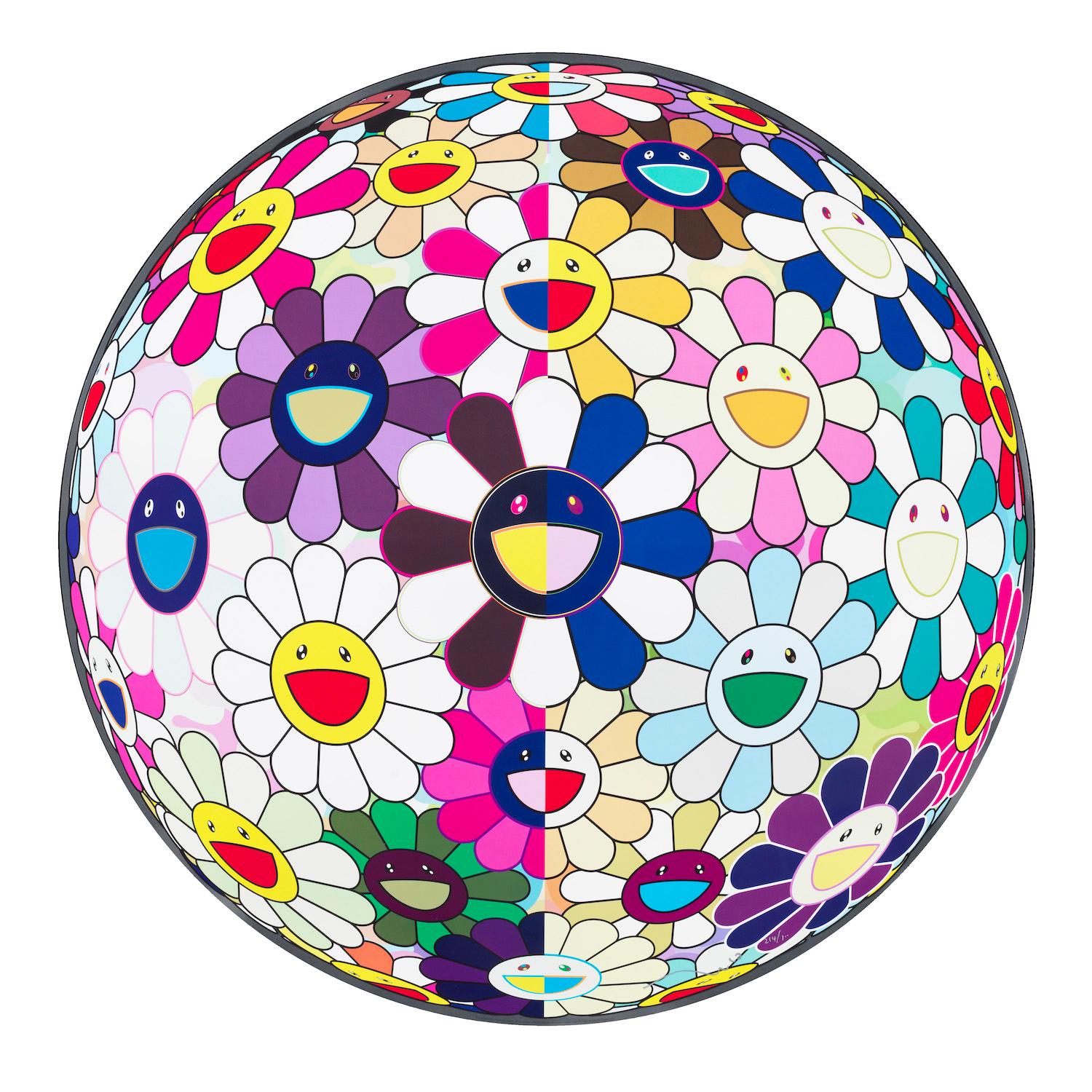 Flowerball (3D) From the Realm of the Dead - Print by Takashi Murakami