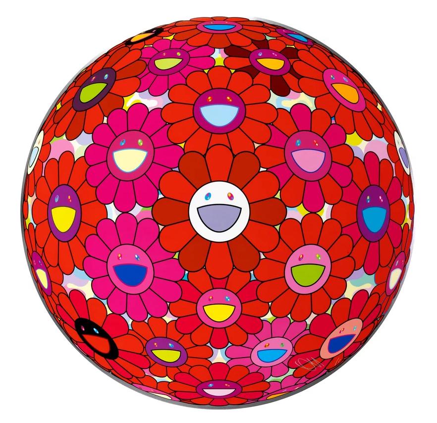 Bola de flores (3D) Dentro del alma - Print de Takashi Murakami