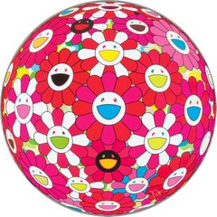 Bola de flores (3D) - Papiro. Edición limitada (impresión) de  Takashi Murakami